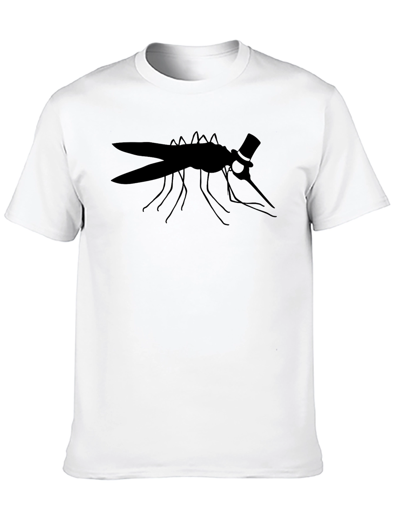 Black Dapper Mosquito Graphic T-Shirt view 10