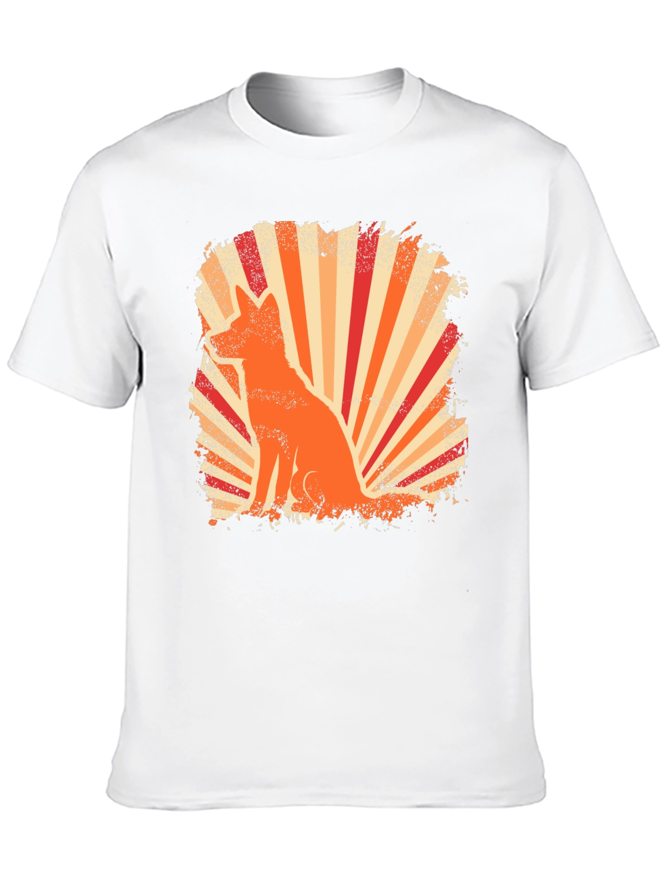 Black Retro Fox Graphic Tee - Black T-Shirt view 10