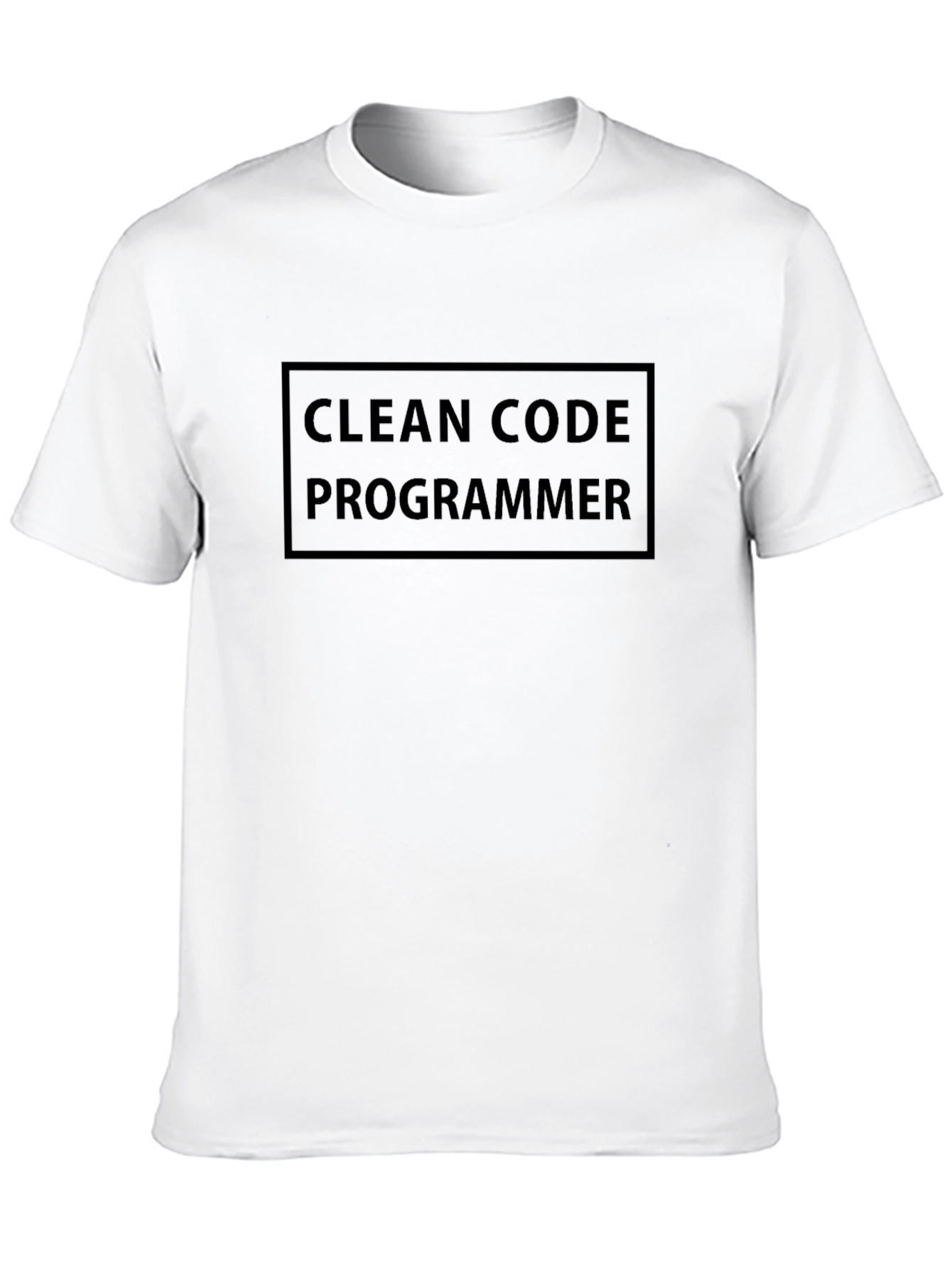 Black Clean Code Programmer Black T-Shirt view 10