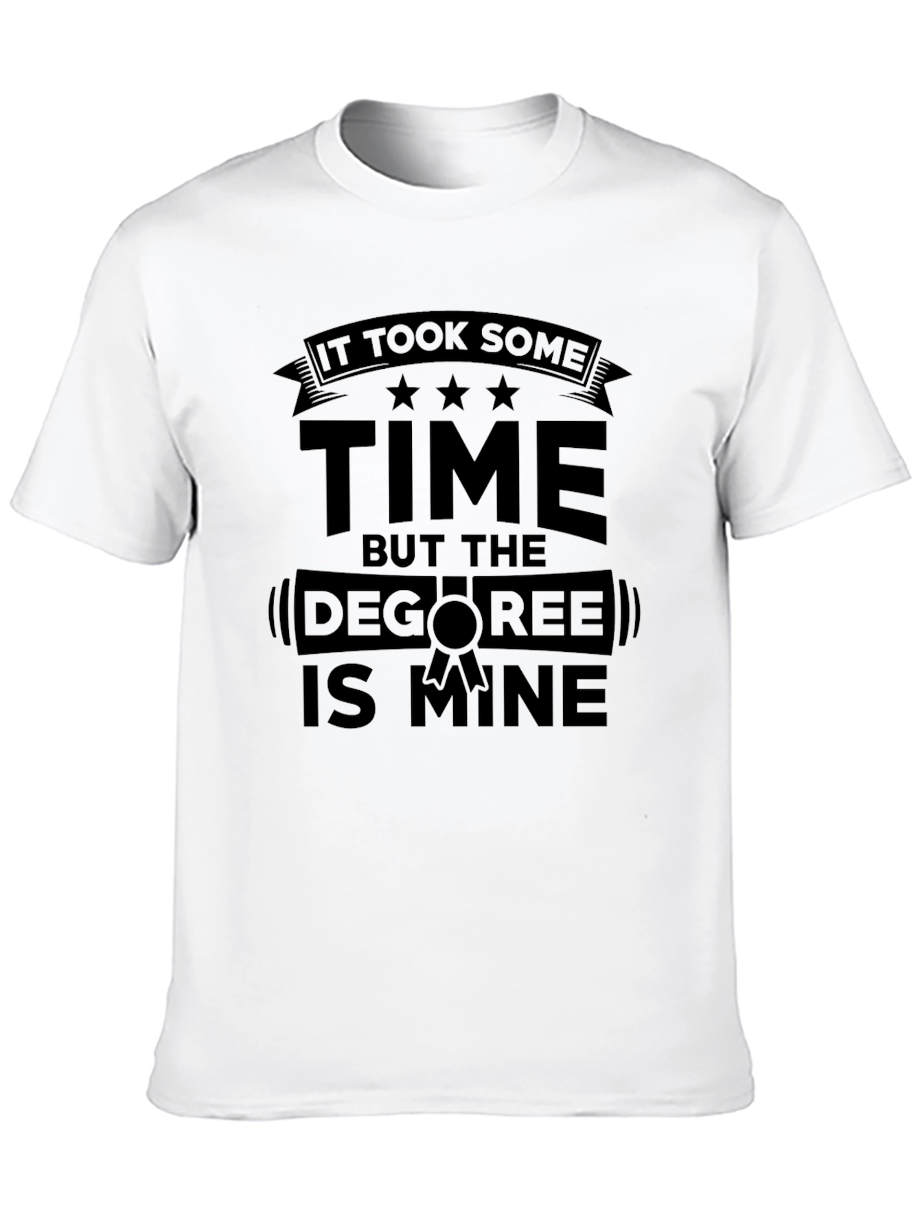 Black Graduation Time Degree T-Shirt view 10