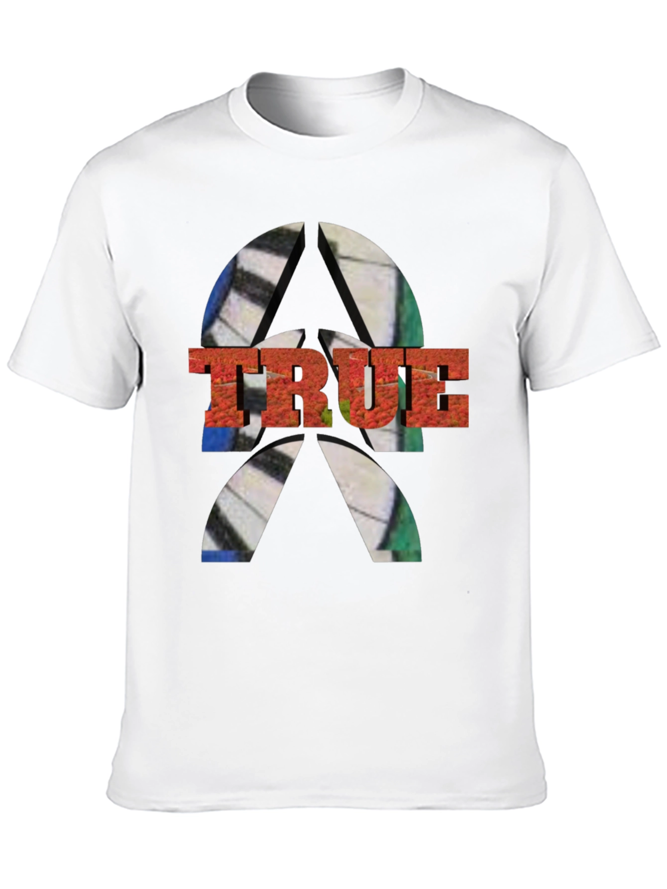 Black Men's TRUE Graphic Tee - Abstract Design view 10