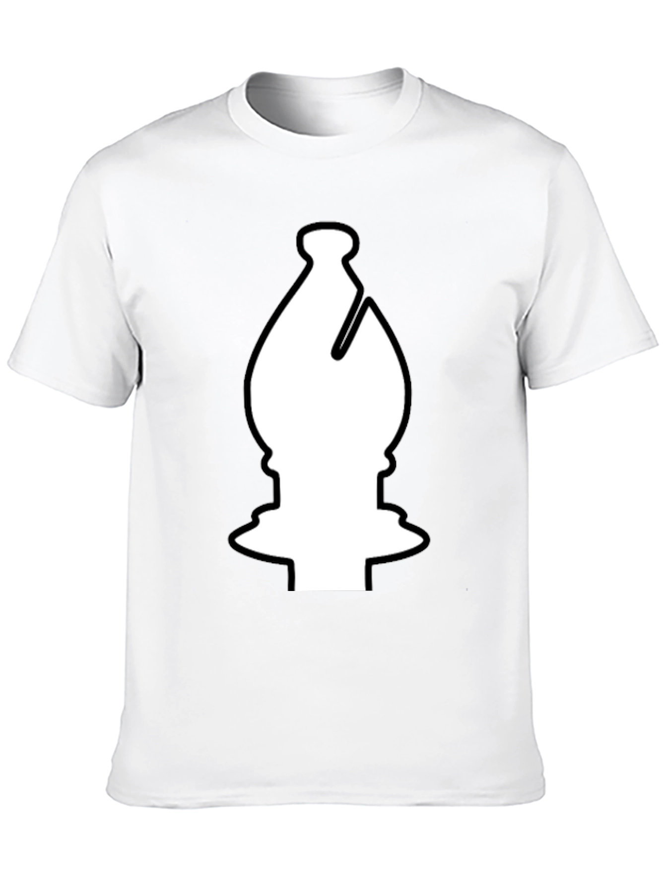Black Chess Bishop Graphic T-Shirt - Black view 10