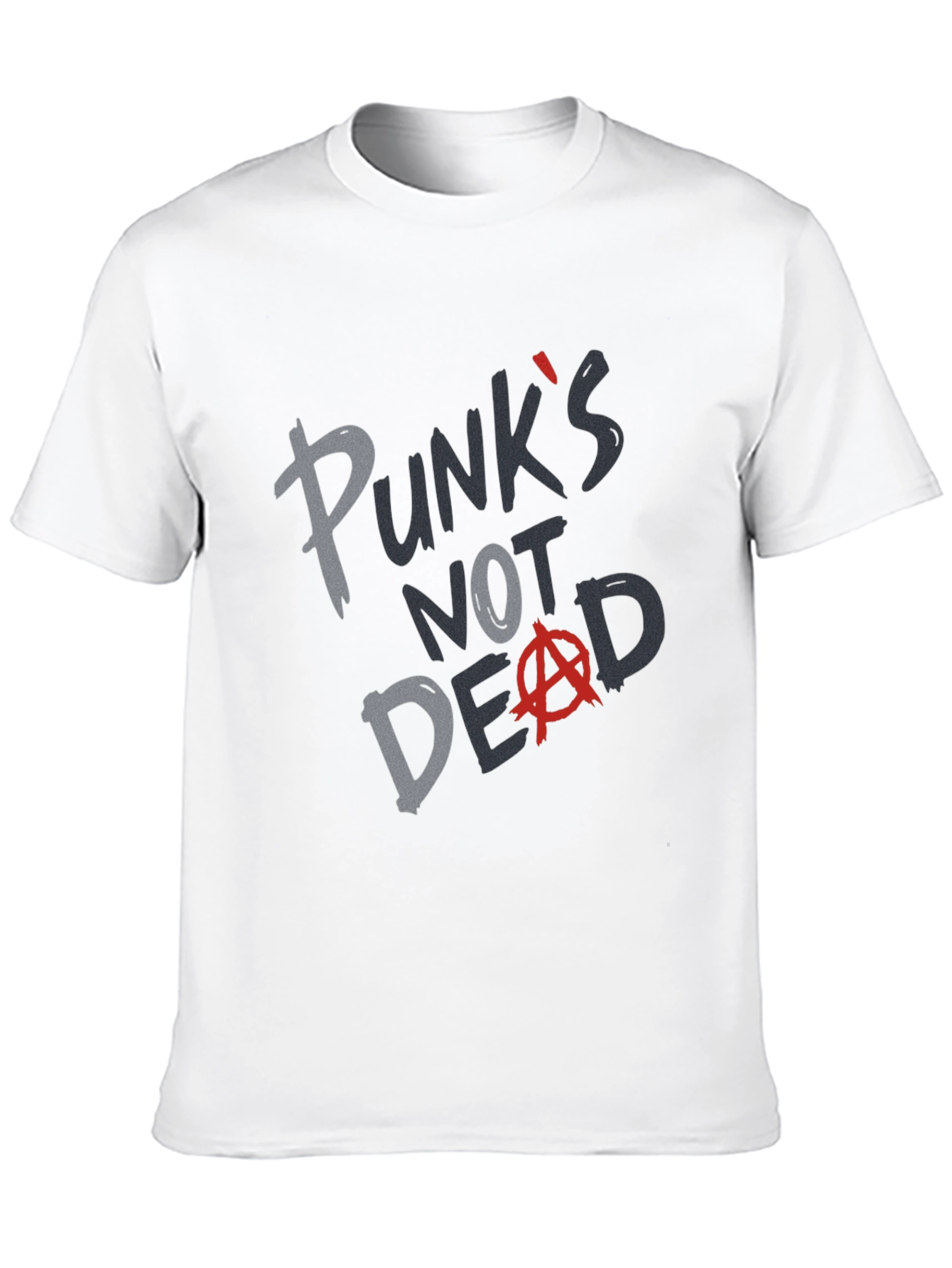 Black Punk's Not Dead T-Shirt - Bold Statement Tee view 10