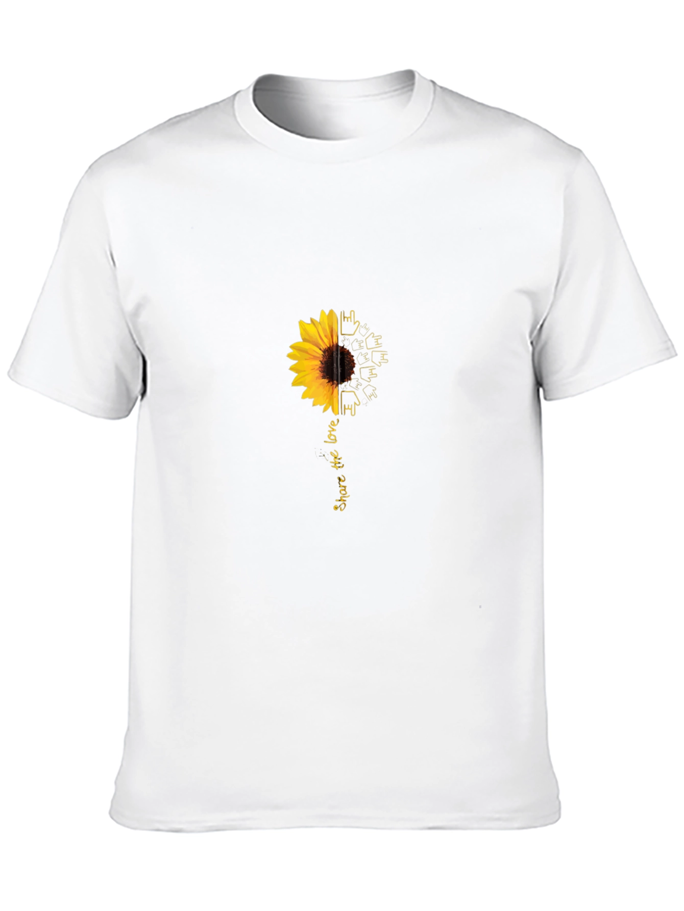 Black Sunflower Share the Love Black T-Shirt view 10