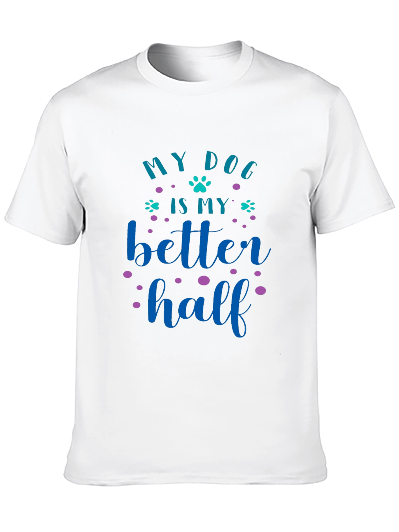 Black My Dog Is My Better Half Graphic Tee view 10