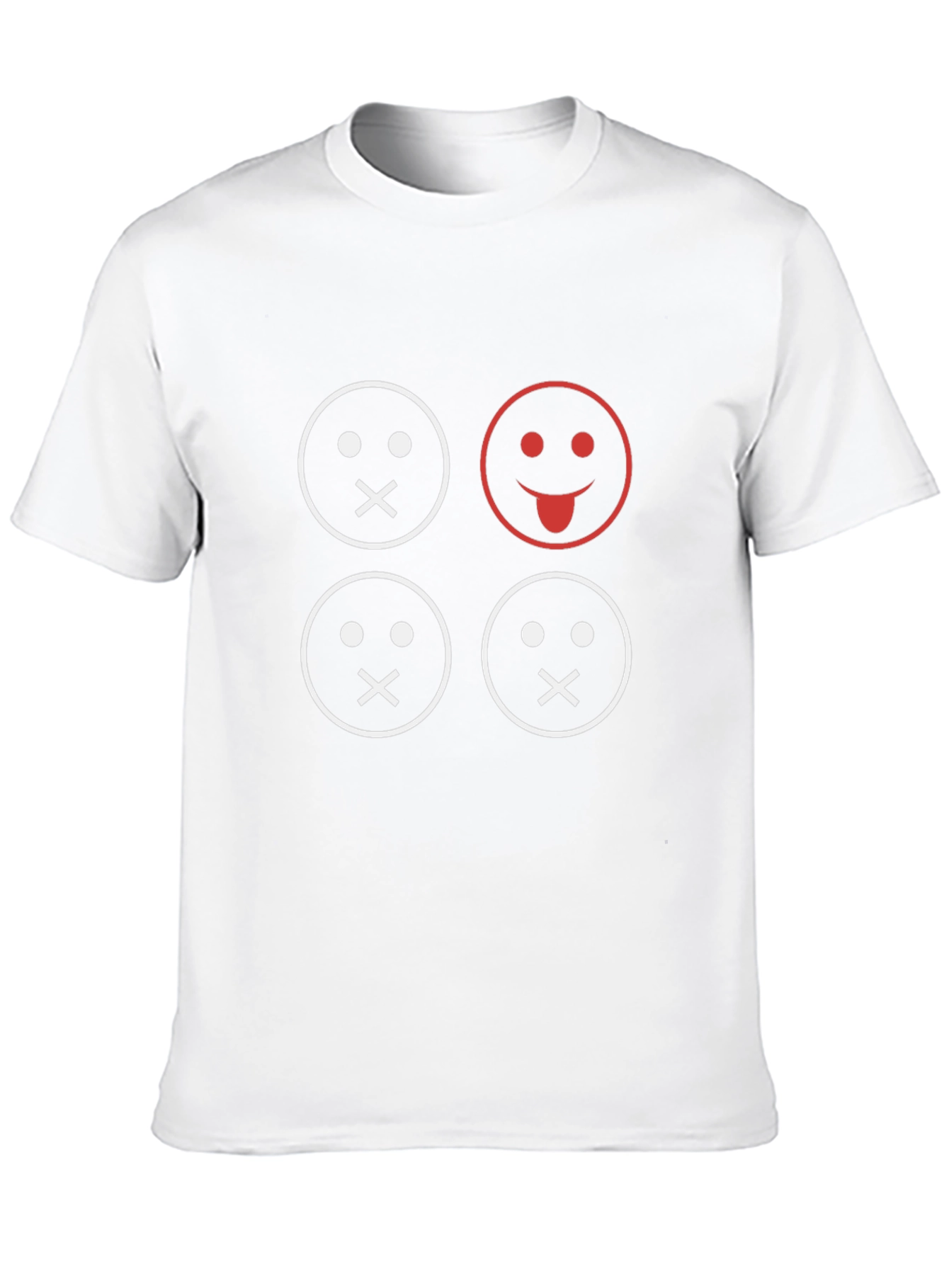 Black Funny Emoji Graphic T-Shirt - Black view 10