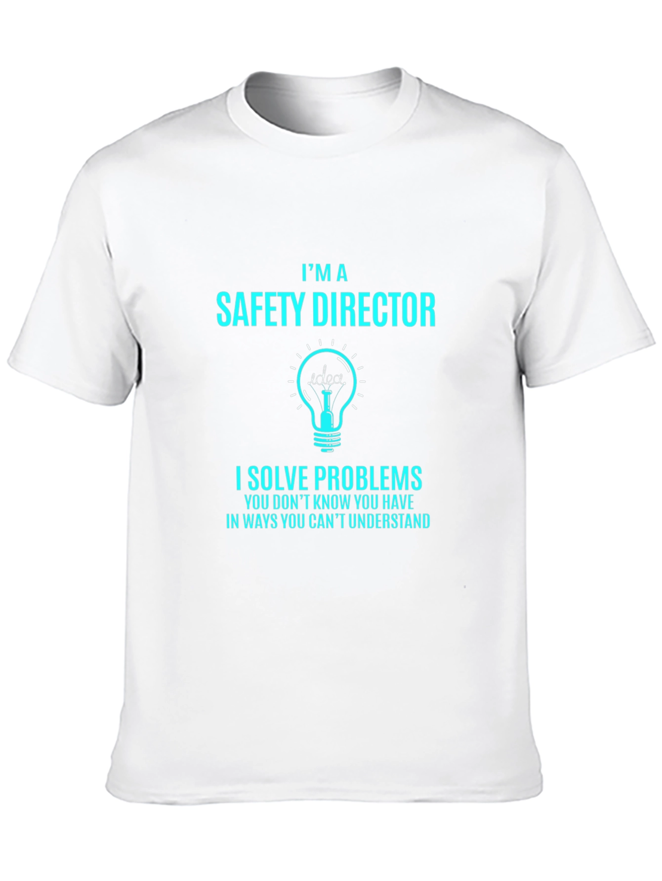 Black Safety Director T-Shirt - I Solve Problems view 10