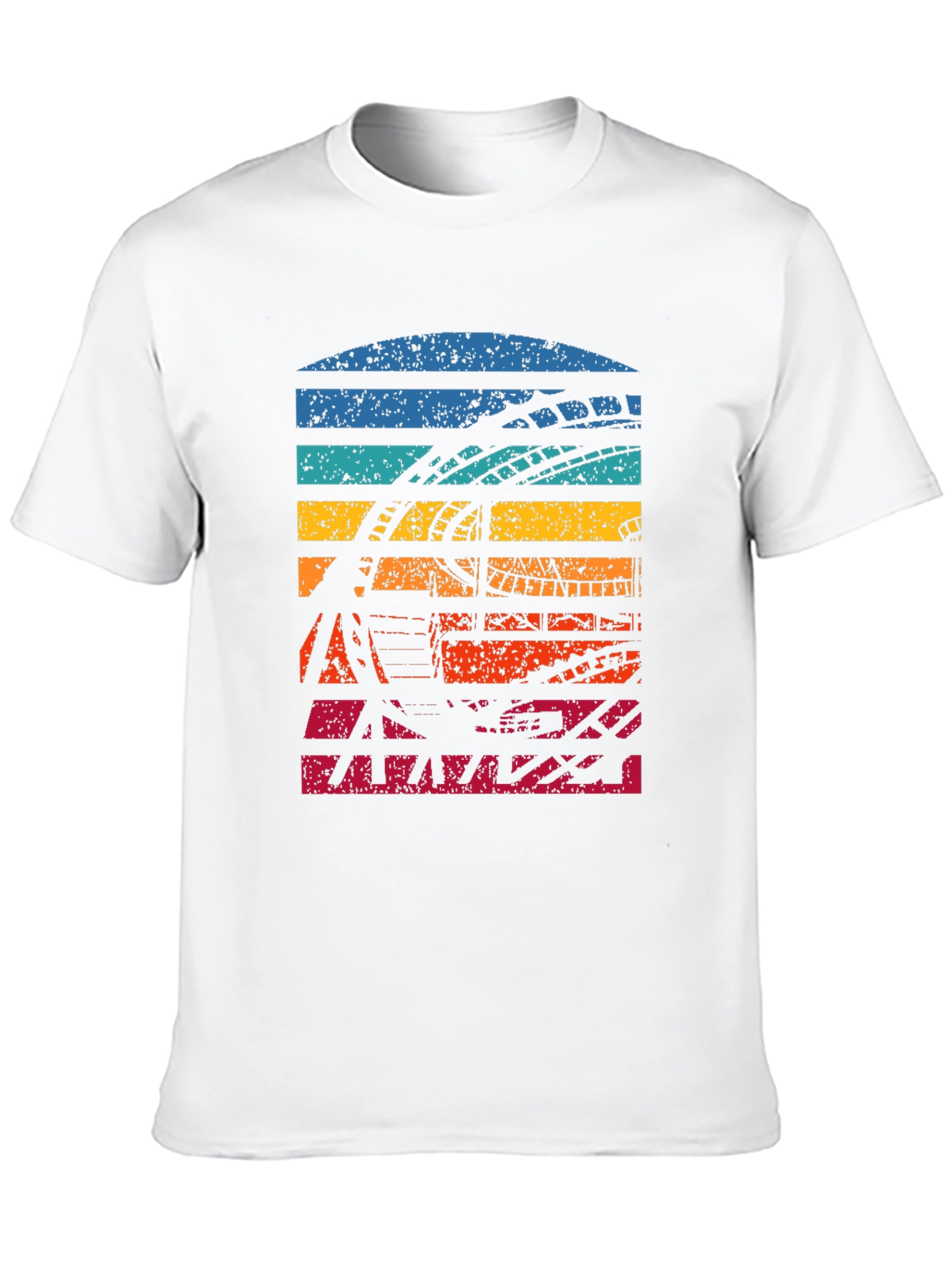 Black Retro Roller Coaster T-Shirt view 10