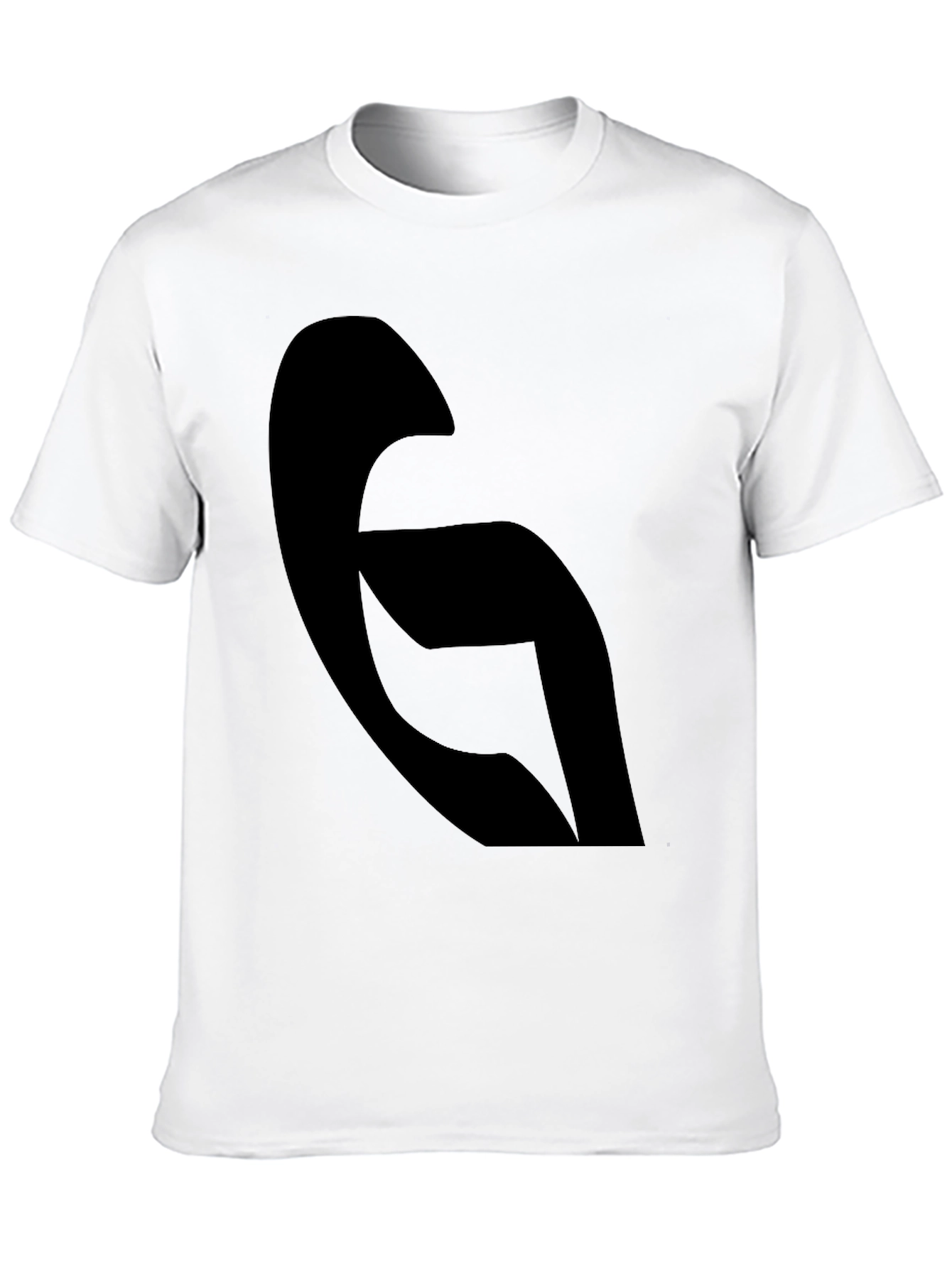 Black Modern Abstract Black Graphic Tee - Casual Style view 10