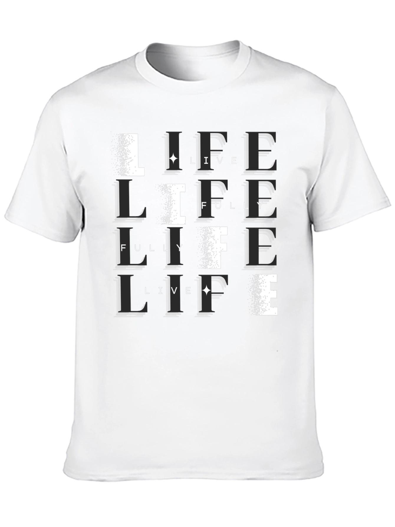 Black Live Life Fully Black T-Shirt view 10