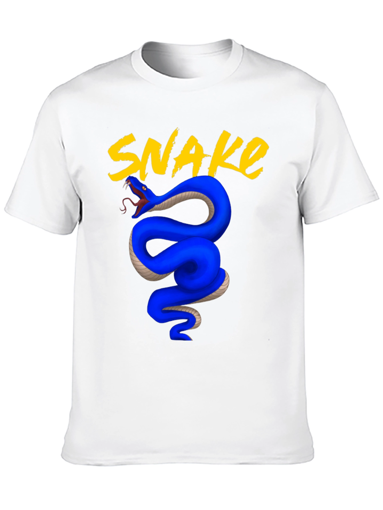 Black Blue Snake Graphic Tee - Bold & Stylish view 10