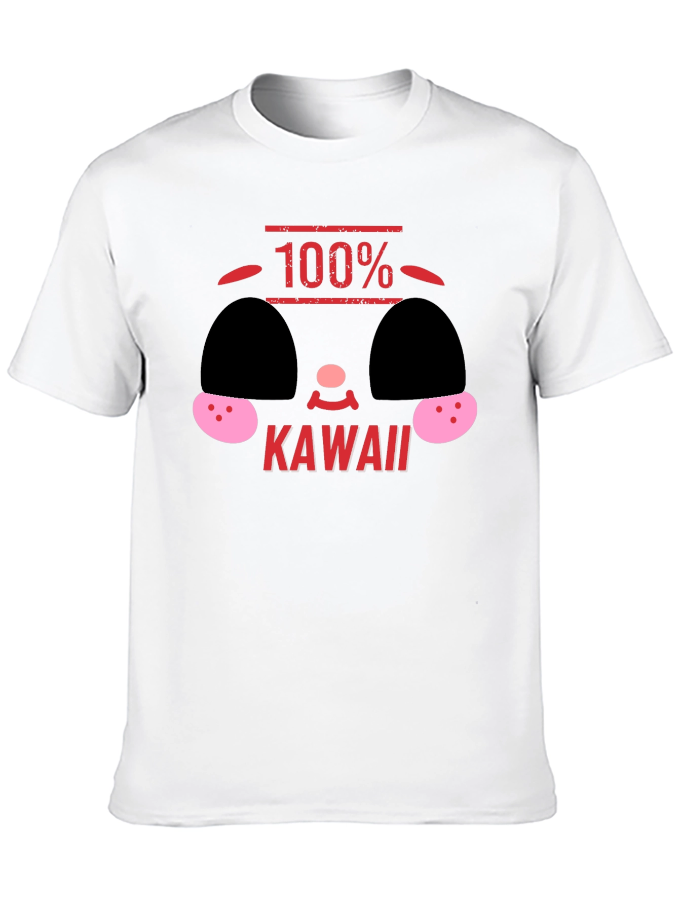Black 100% Kawaii Graphic T-Shirt - Soft Black Tee view 10