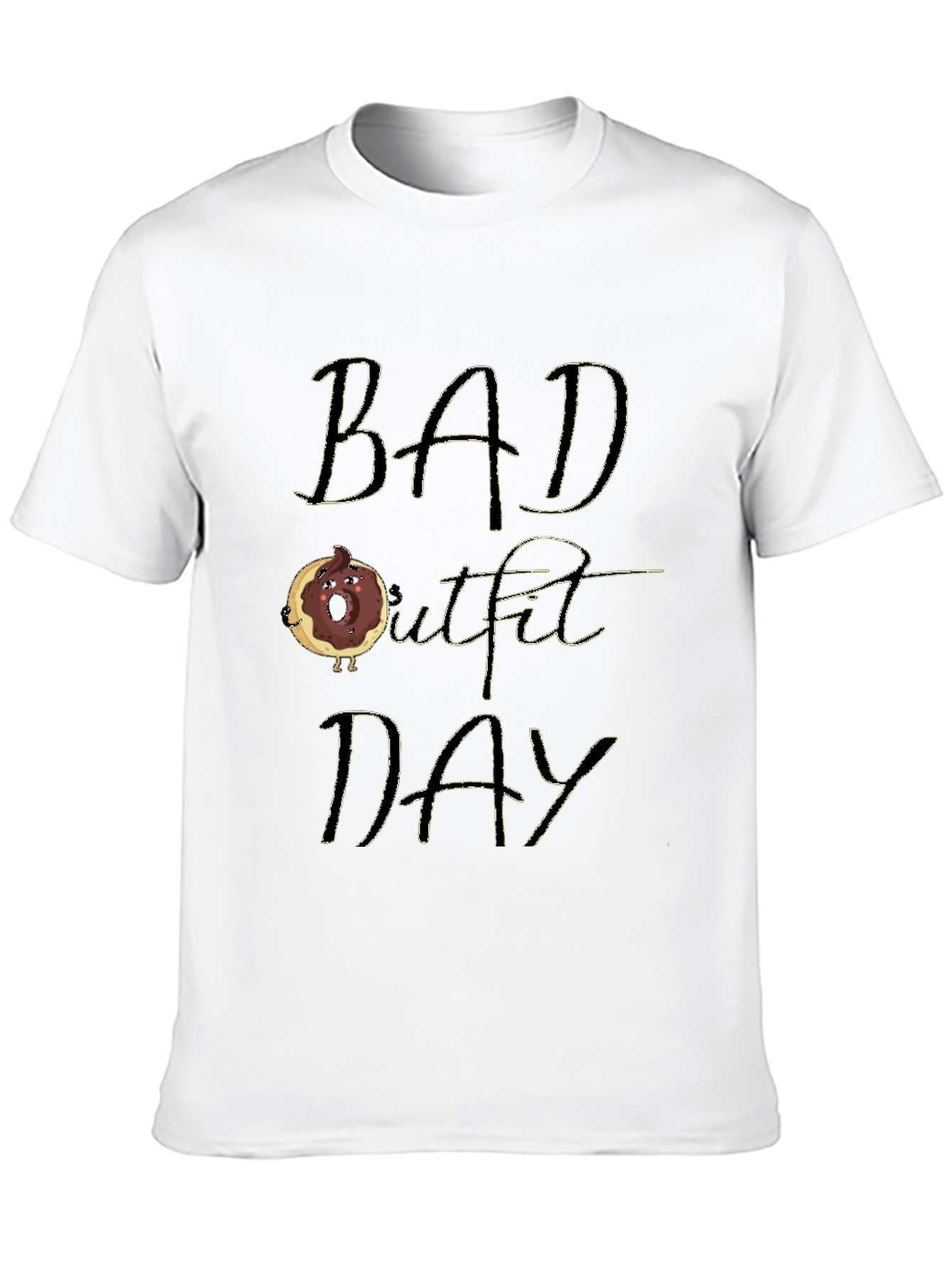 Black Bad Outfit Day Funny T-Shirt view 10