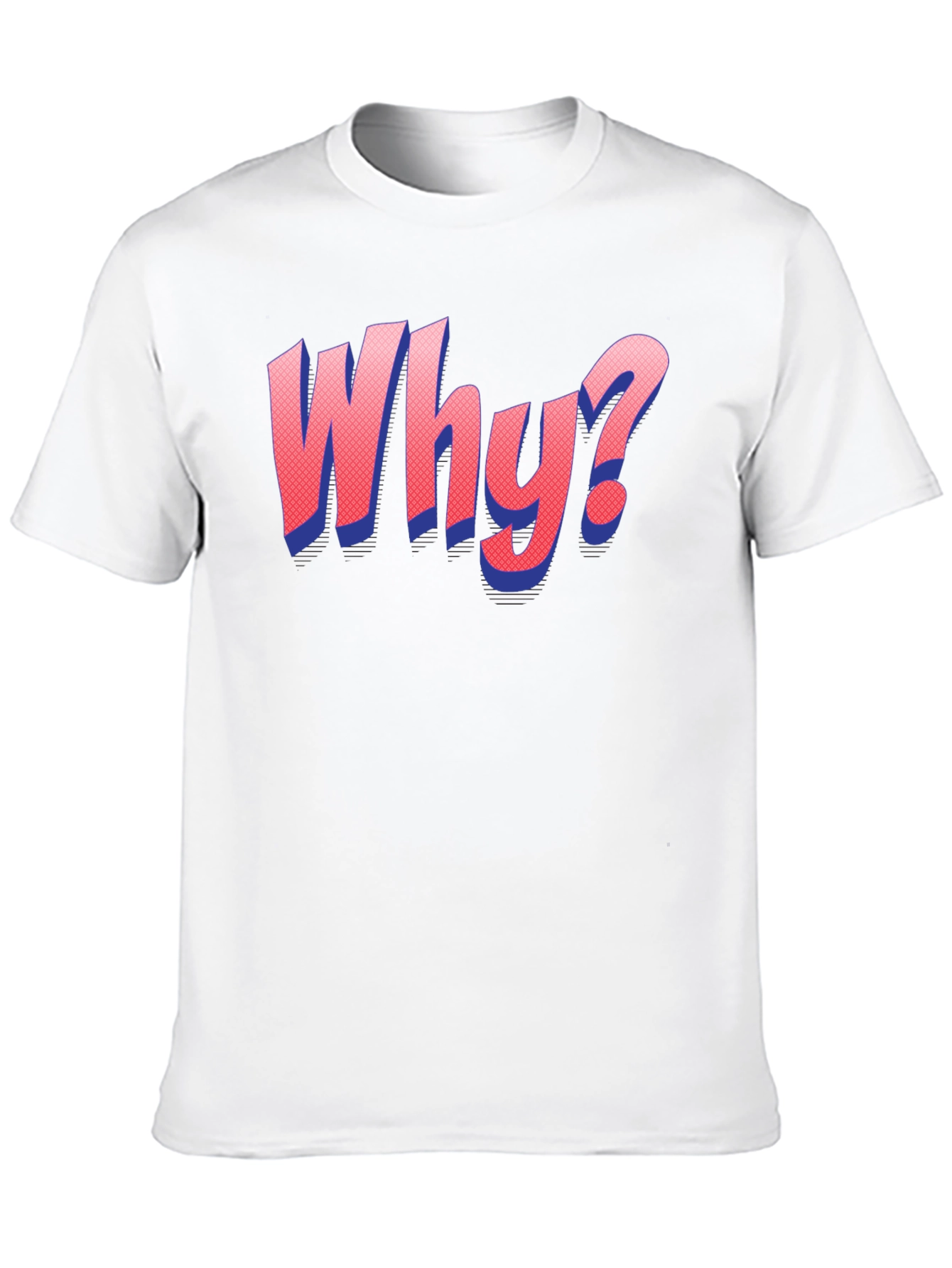 Black Why? Graphic T-Shirt - Statement Tee view 10