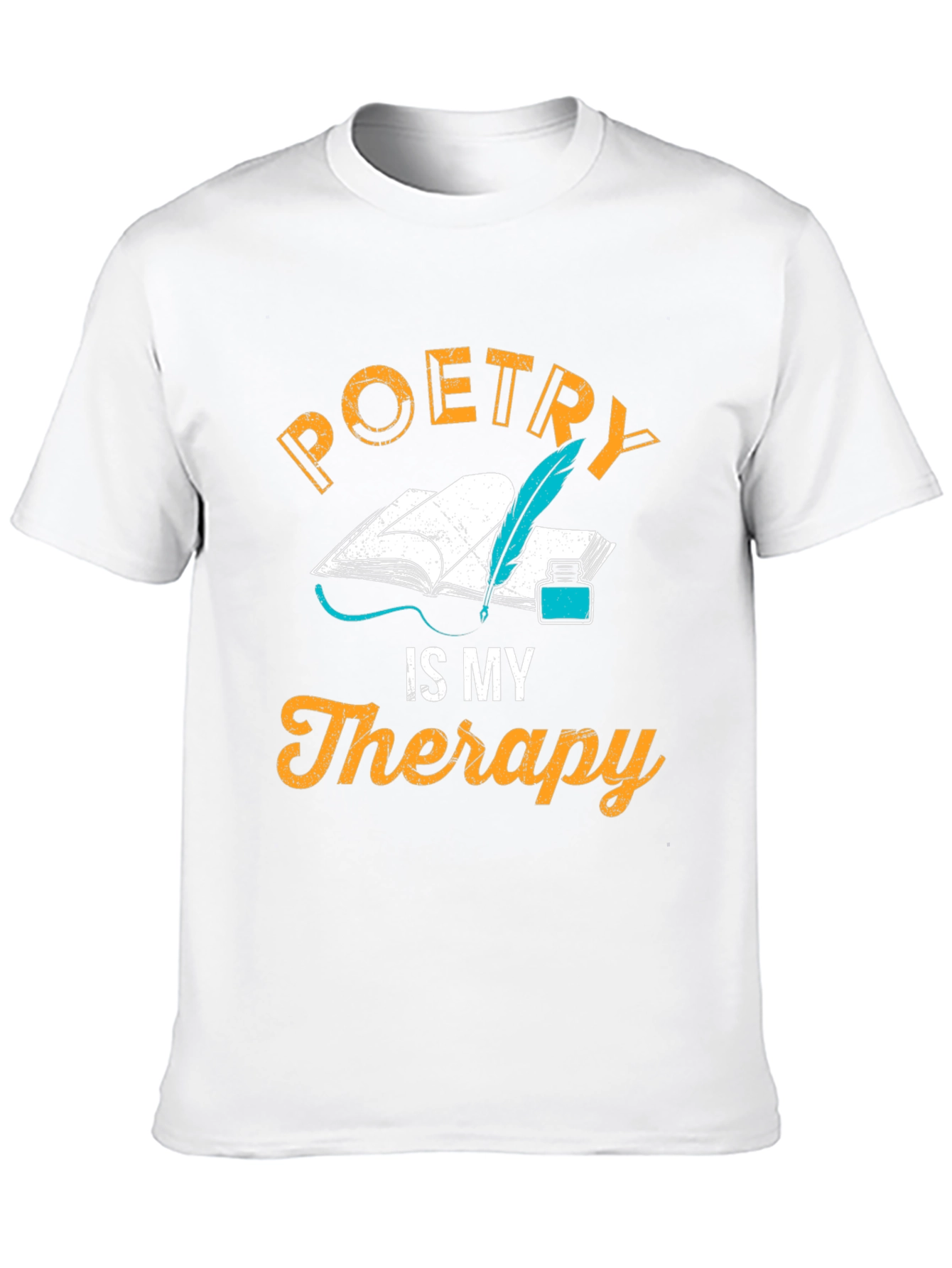 Black Poetry is My Therapy T-Shirt - Writer's Gift view 10