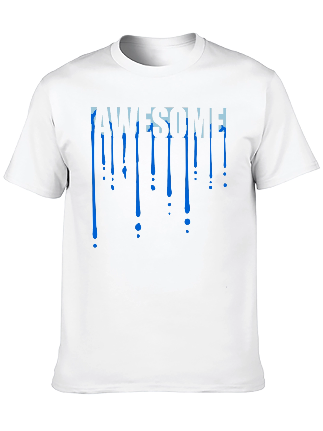 Black Awesome Drip Tee - Cool Graphic Design view 10