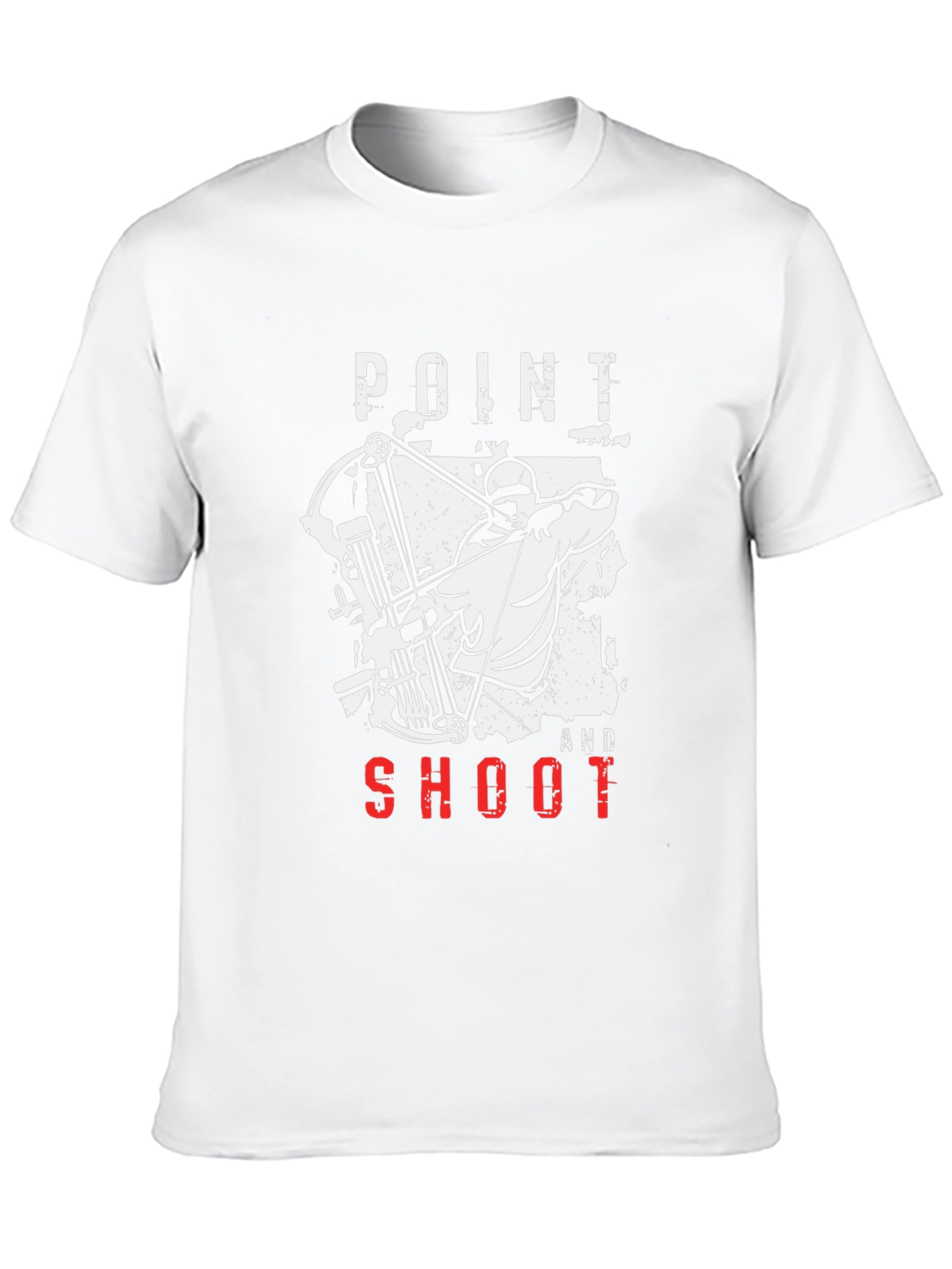 Black Point and Shoot Archer Graphic Tee - Black Cotton T-Shirt view 10