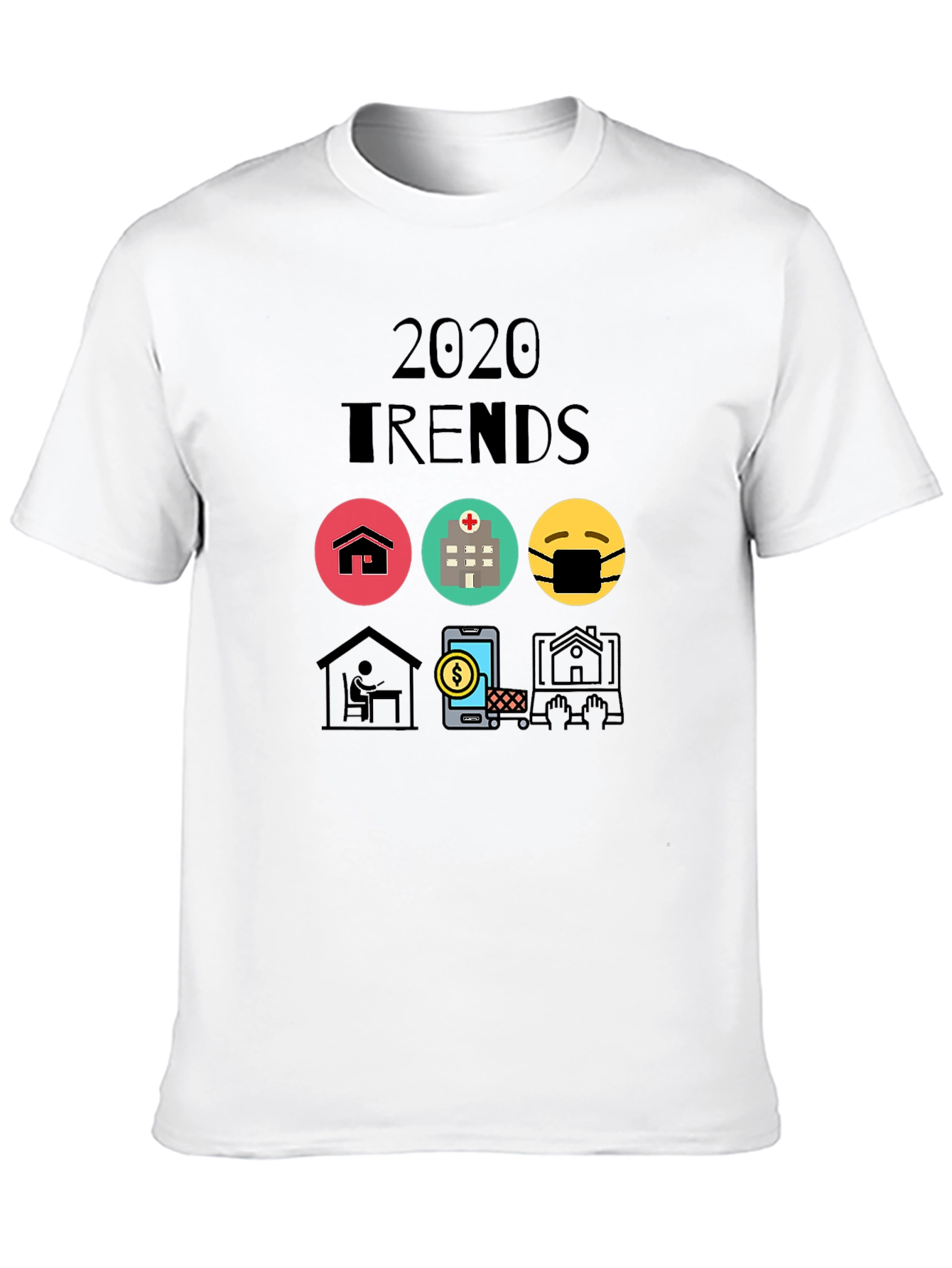 Black 2020 Trends Graphic Tee - Trendy and Unique view 10