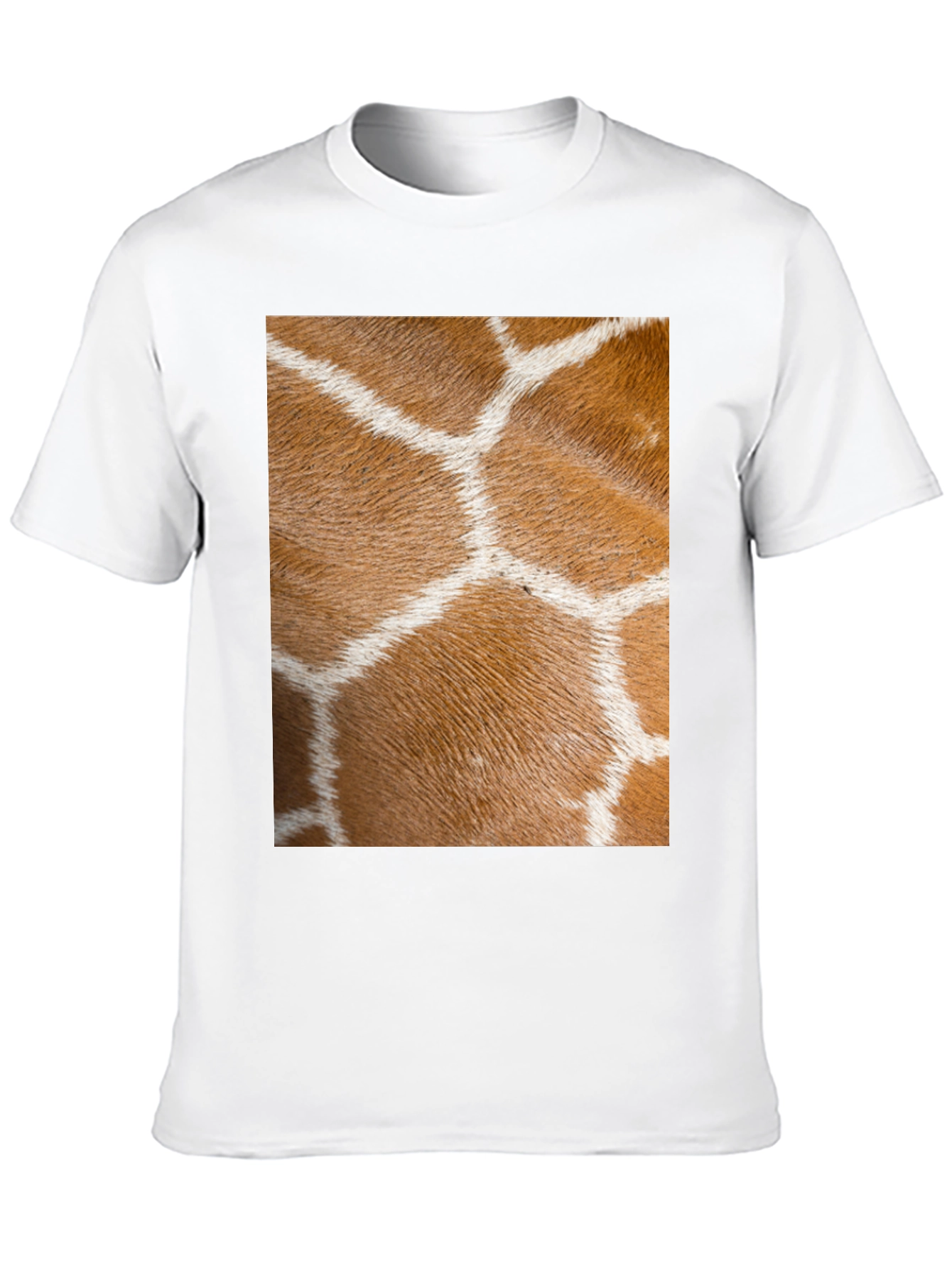 Black Giraffe Print Black T-Shirt view 10