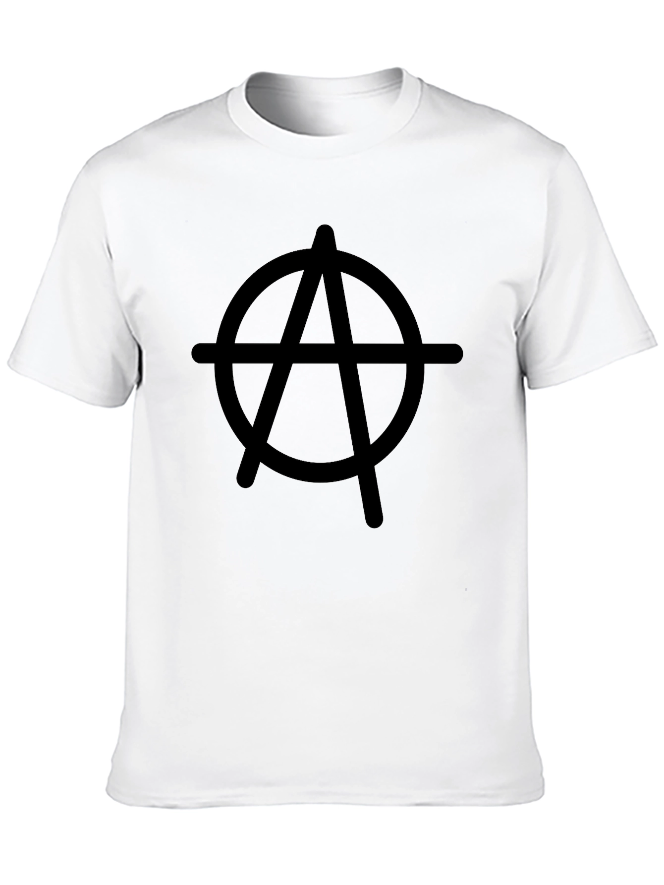 Black Anarchy Symbol Graphic T-Shirt - Classic Black view 10