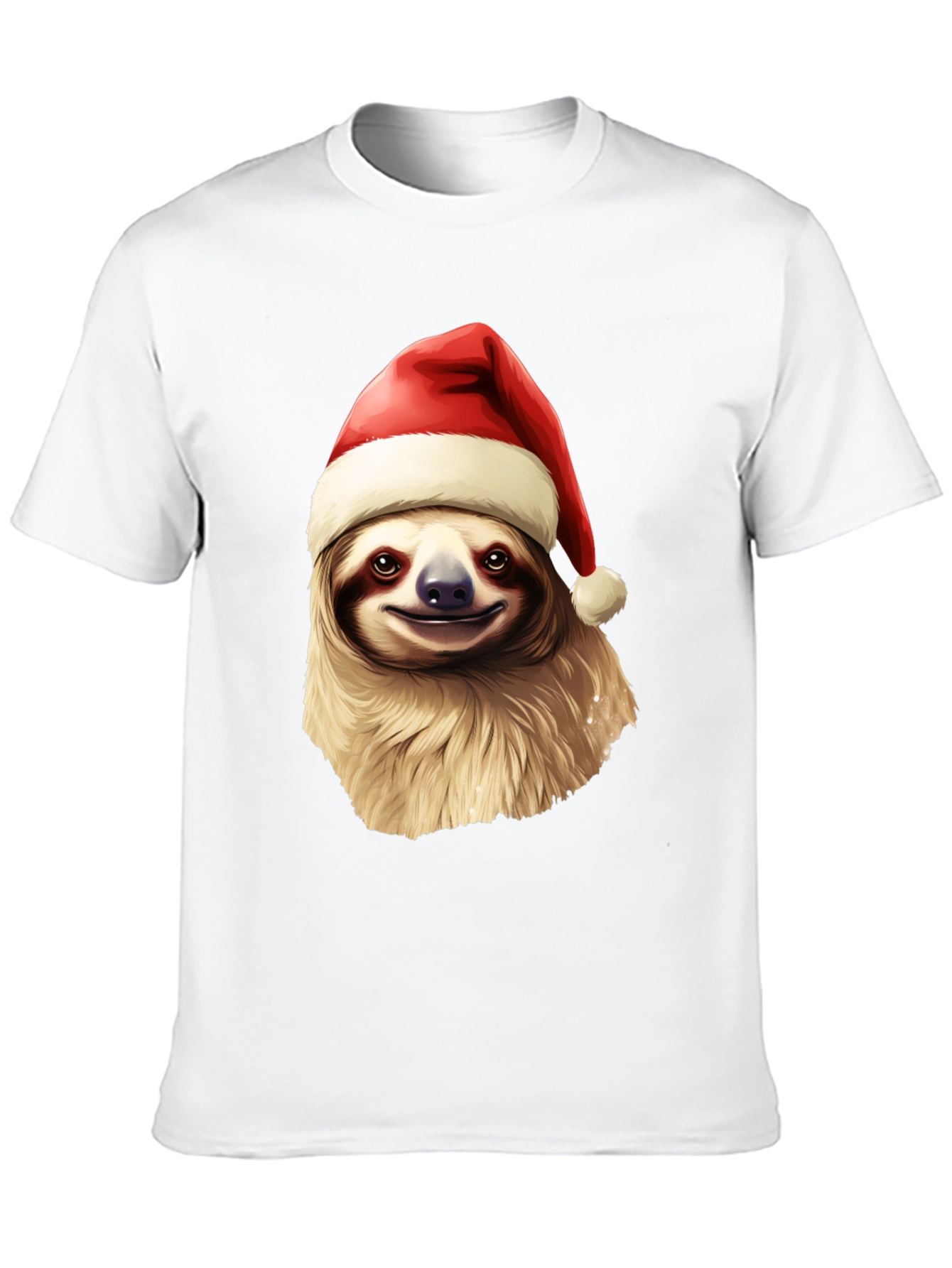 Black Festive Sloth Christmas T-Shirt - Holiday Cheer view 10