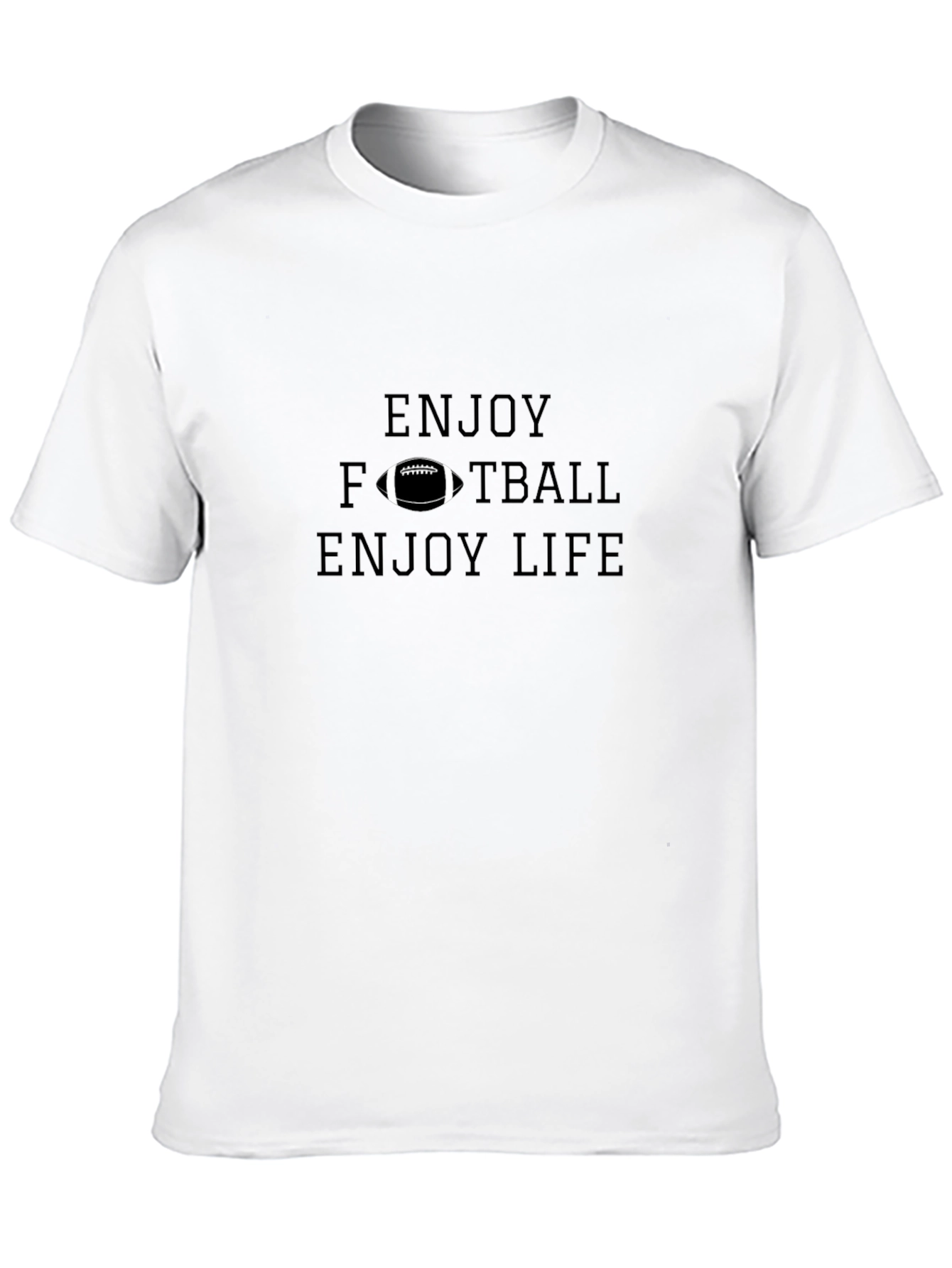 Black Enjoy Football Life Graphic Tee view 10