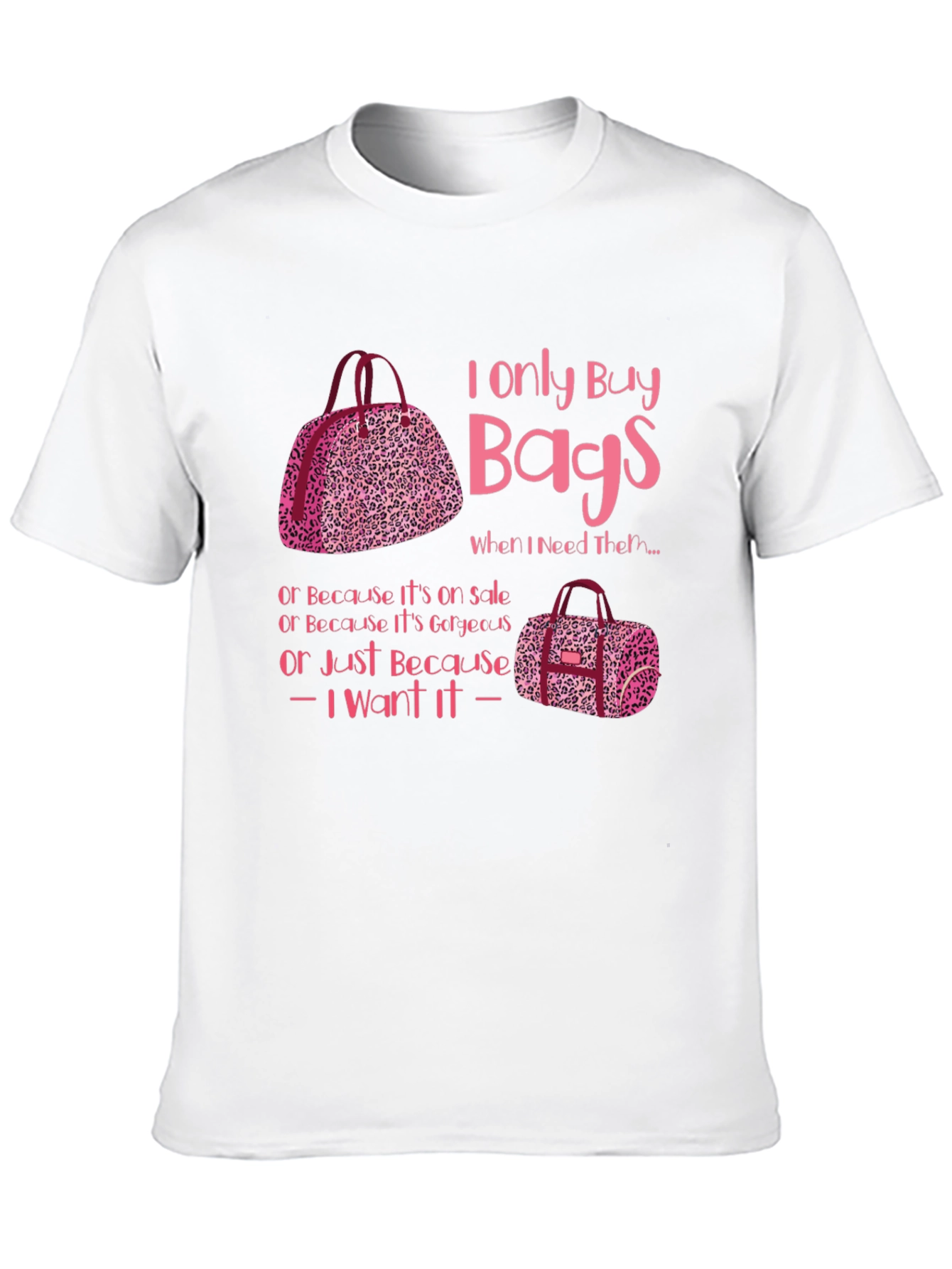 Black I Only Buy Bags Graphic Tee view 10