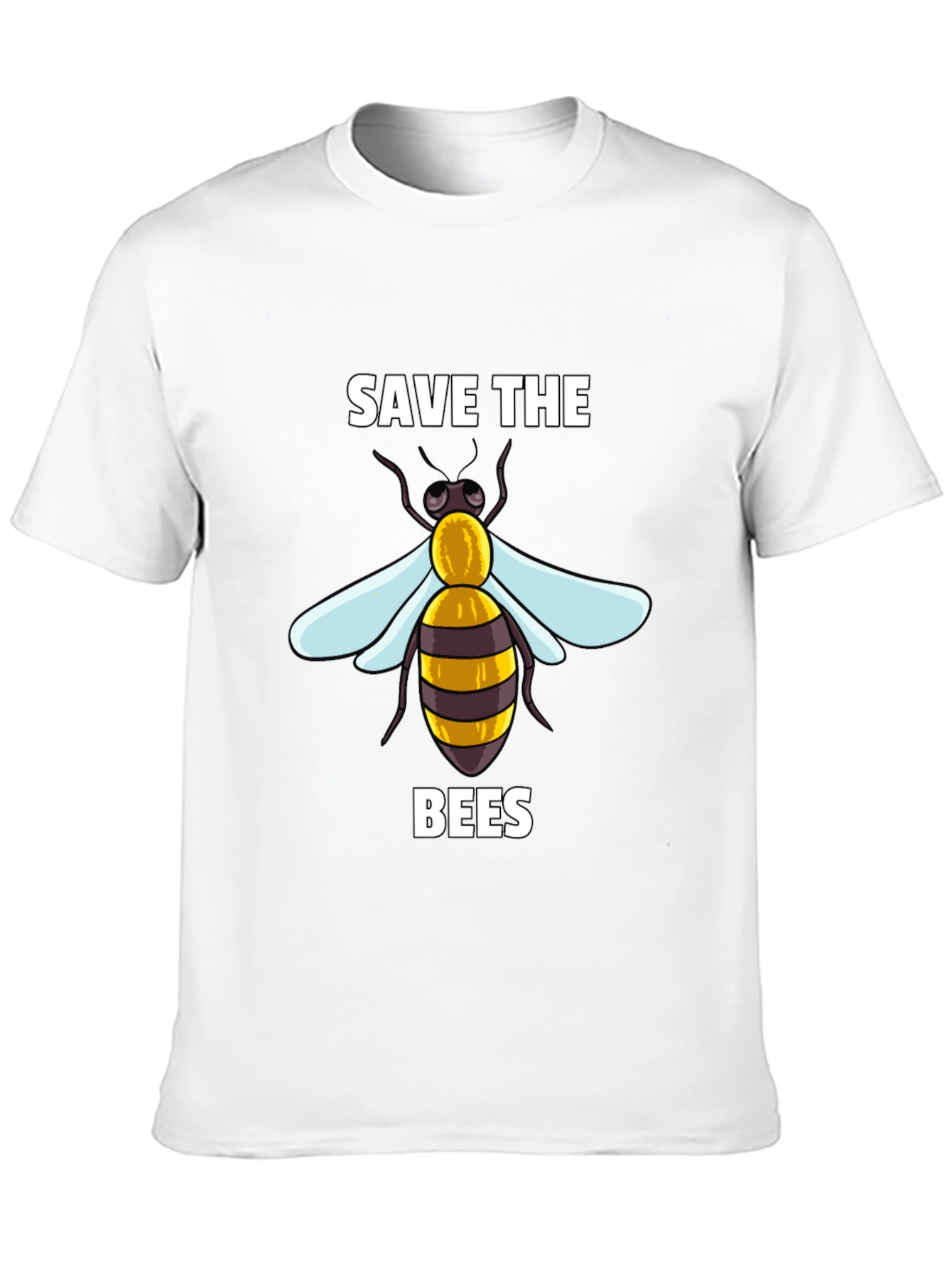 Black Save the Bees Graphic T-Shirt view 10