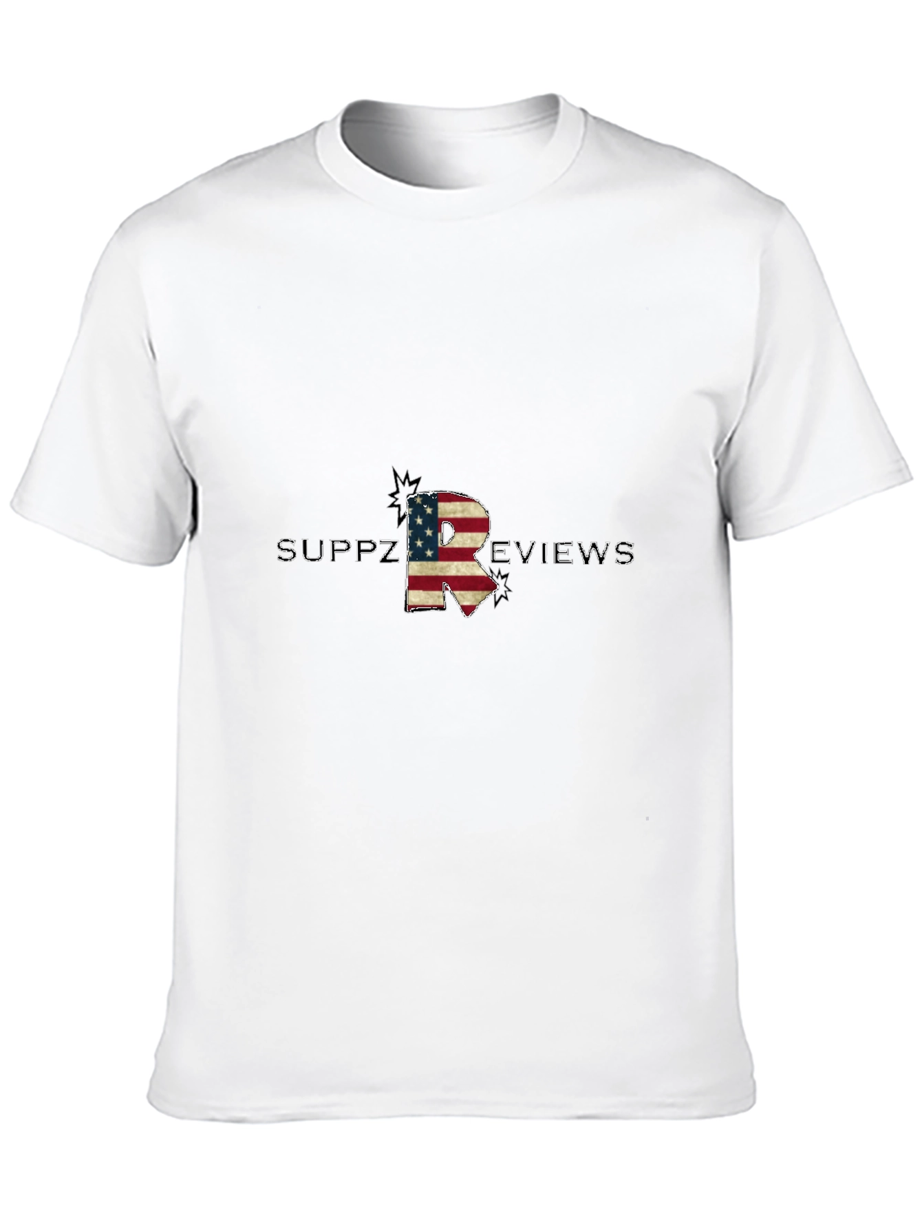 Black Suppz Reviews American Flag Letter R T-Shirt view 10