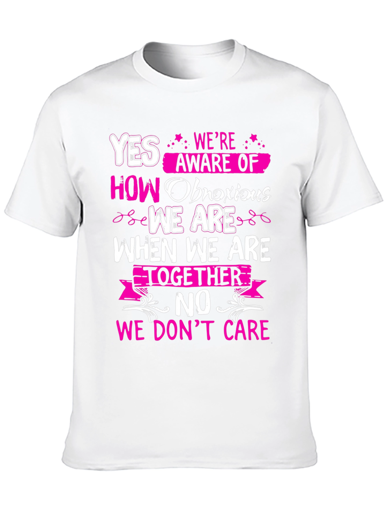 Black Obnoxious Together Graphic Tee view 10