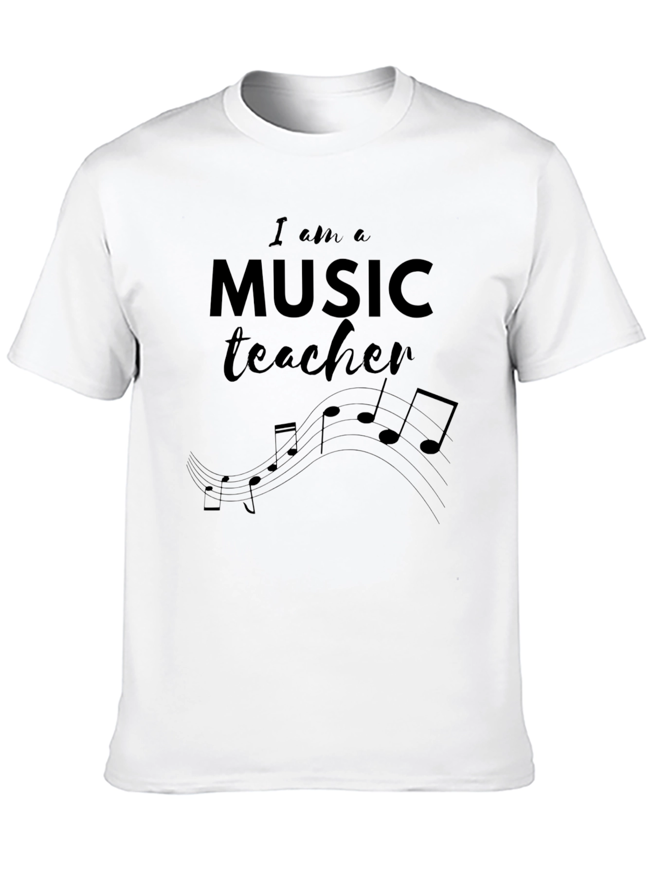 Black Music Teacher Graphic T-Shirt - Unisex view 10