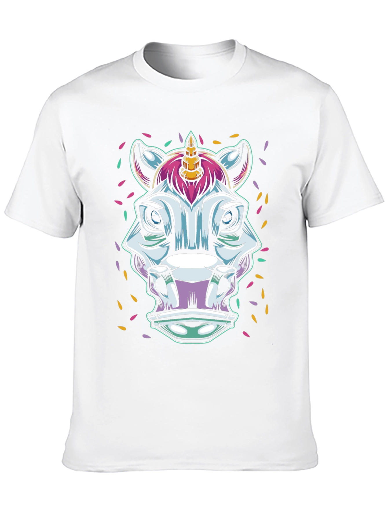 Black Unicorn Graphic Tee - Men's Black T-Shirt view 10