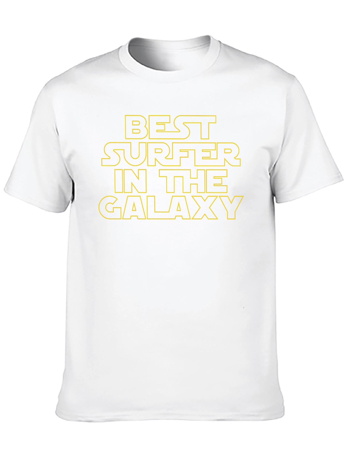 Black Best Surfer in the Galaxy Graphic T-Shirt view 10