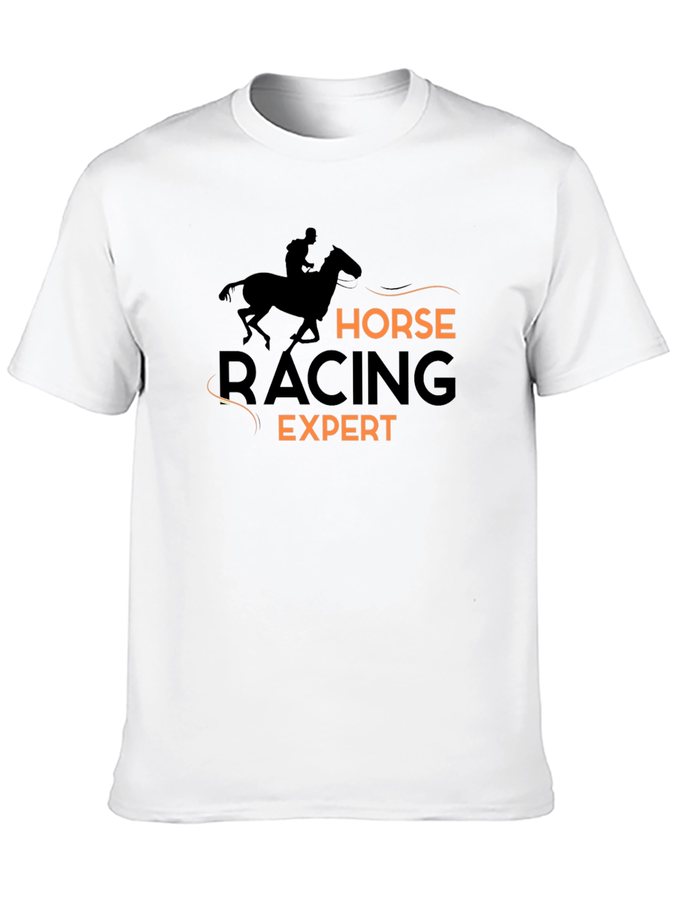 Black Horse Racing Expert Black T-Shirt view 10