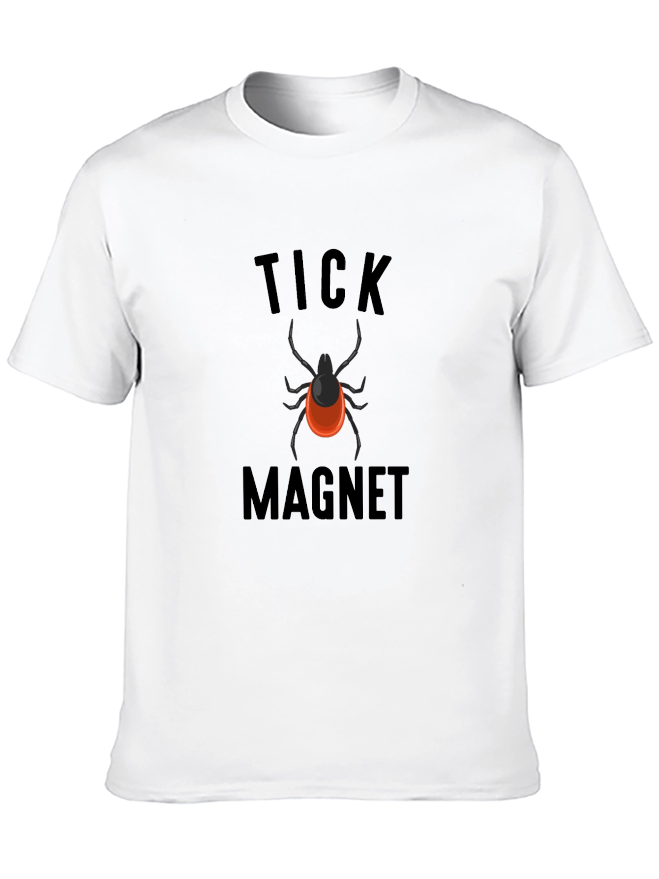 Black Tick Magnet Graphic Tee - Black Cotton view 10