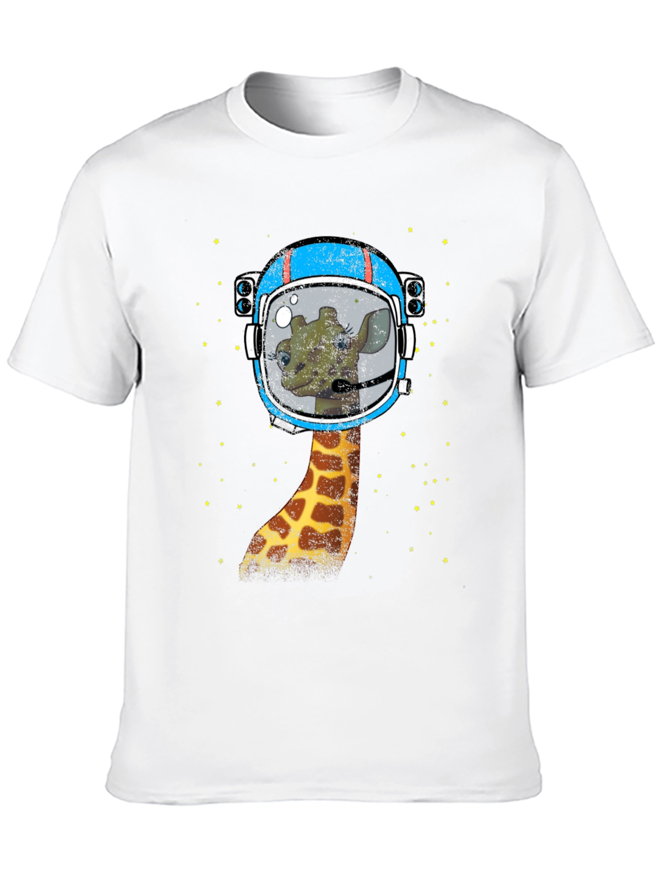 Black Giraffe Astronaut Graphic T-Shirt - Space Explorer view 10