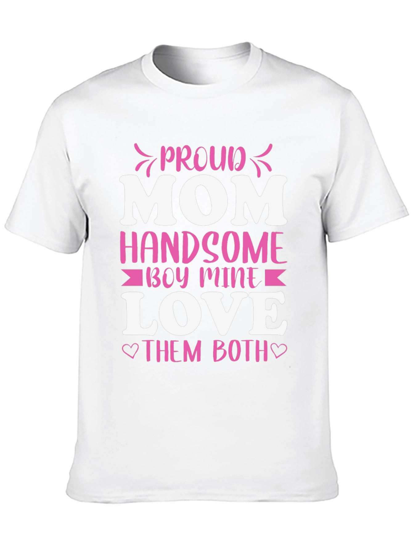 Black Proud Mom Handsome Boy Love T-Shirt view 10
