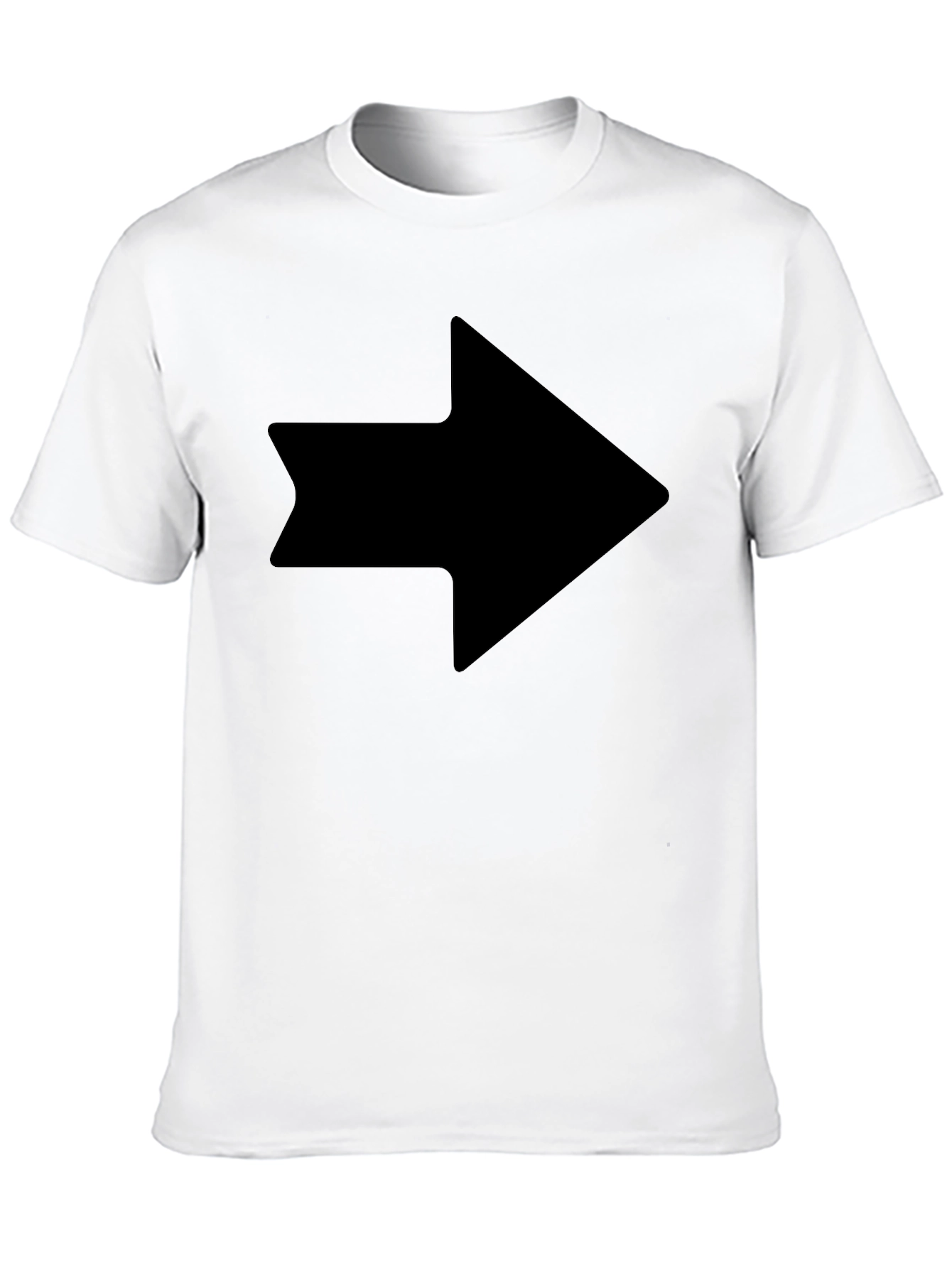 Black Arrow Graphic Tee - Mens Black Cotton T-Shirt view 10