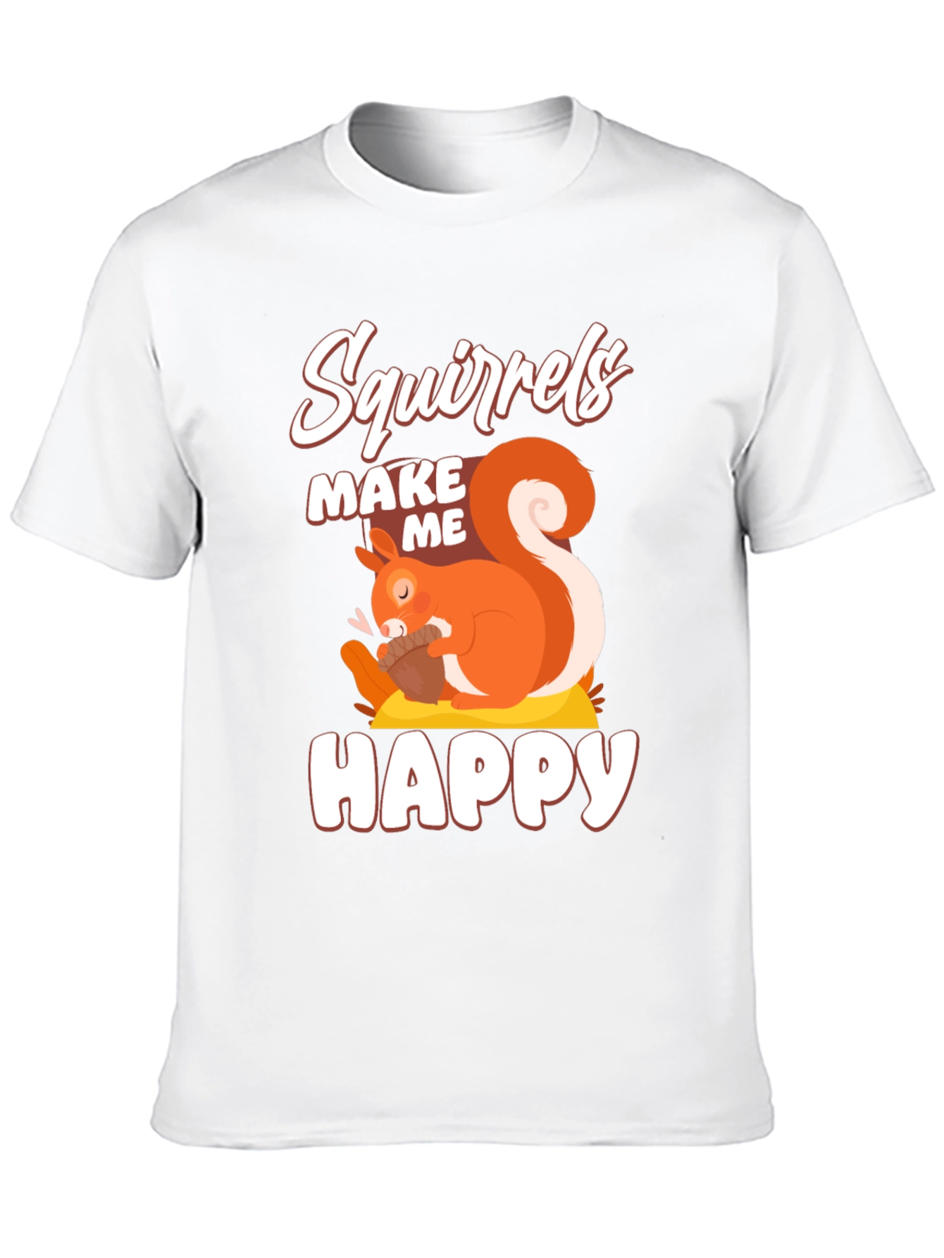 Black Squirrels Make Me Happy Graphic T-Shirt view 10