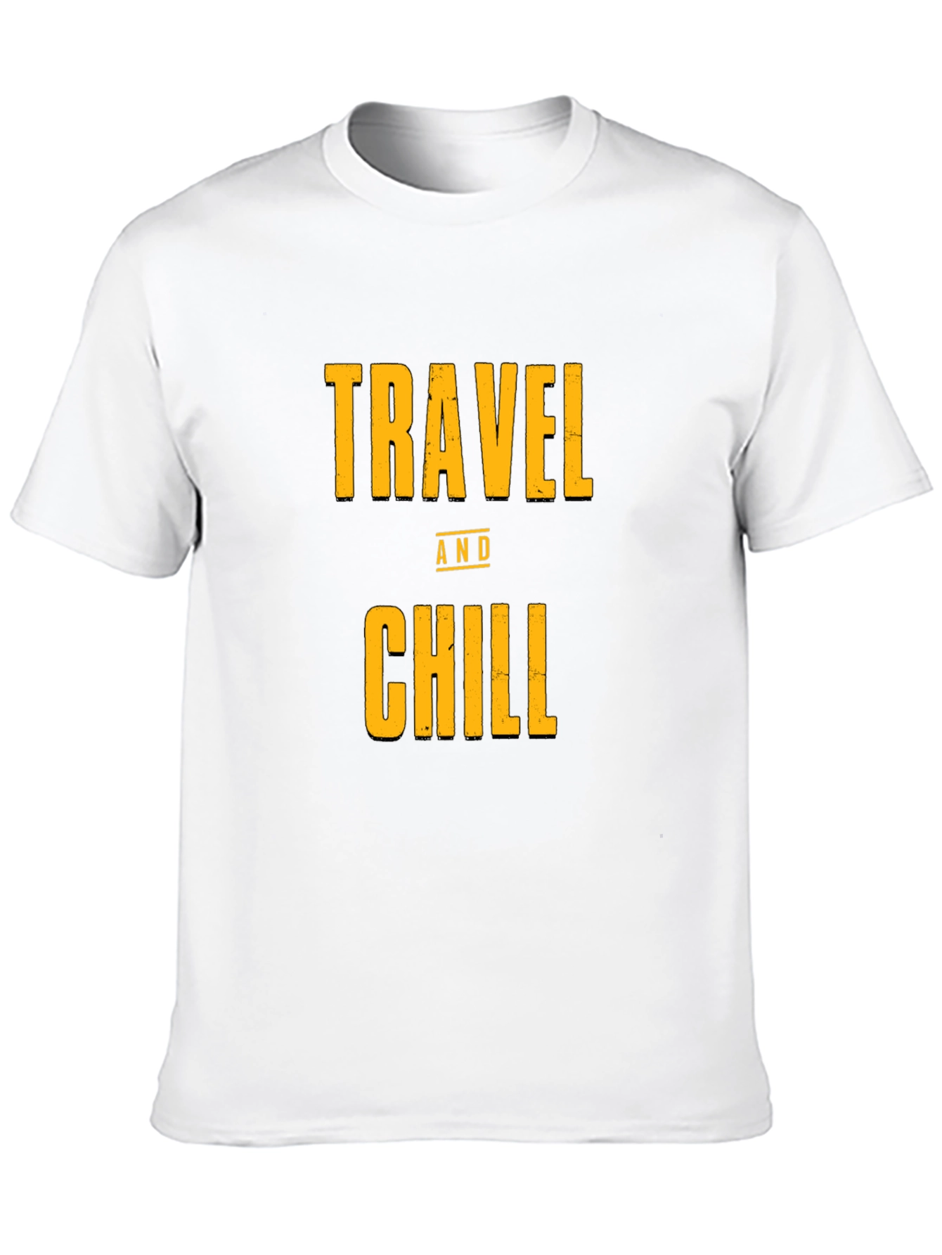 Black Travel and Chill Black Graphic Tee view 10