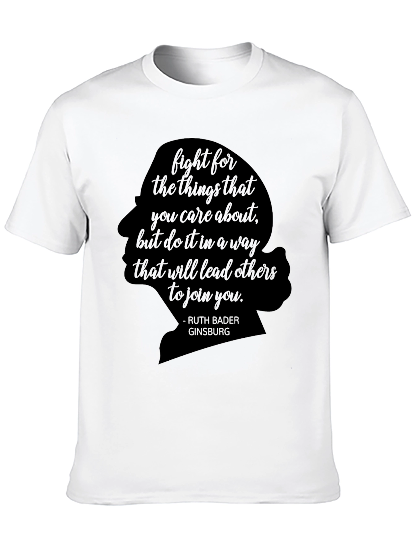 Black Ruth Bader Ginsburg Quote T-Shirt view 10