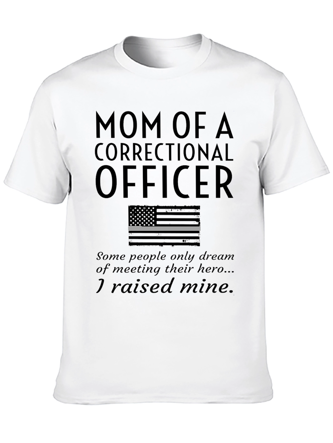 Black Mom of a Correctional Officer T-Shirt Hero view 10