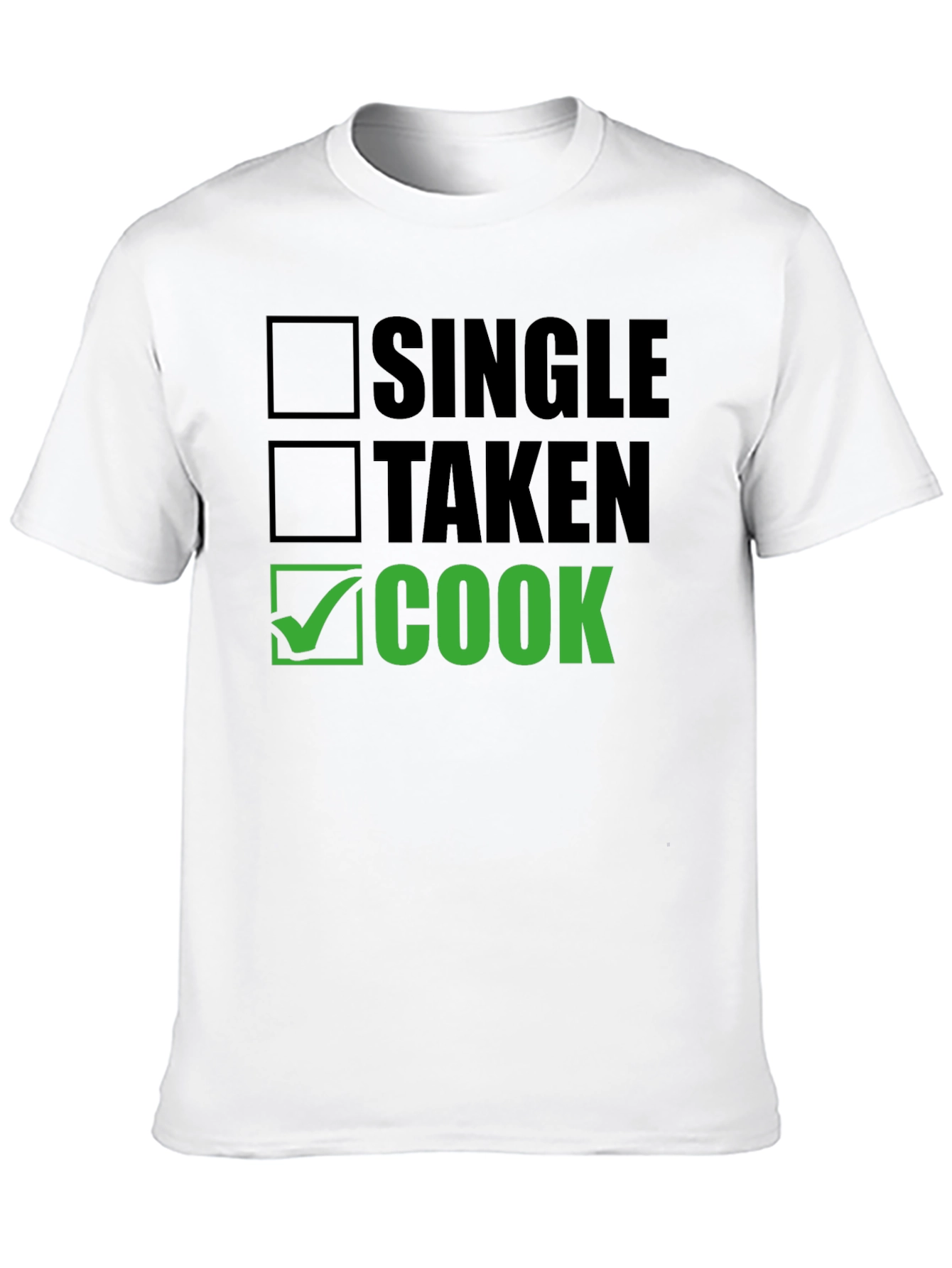 Black Single Taken Cook T-Shirt - Funny Chef Tee view 10