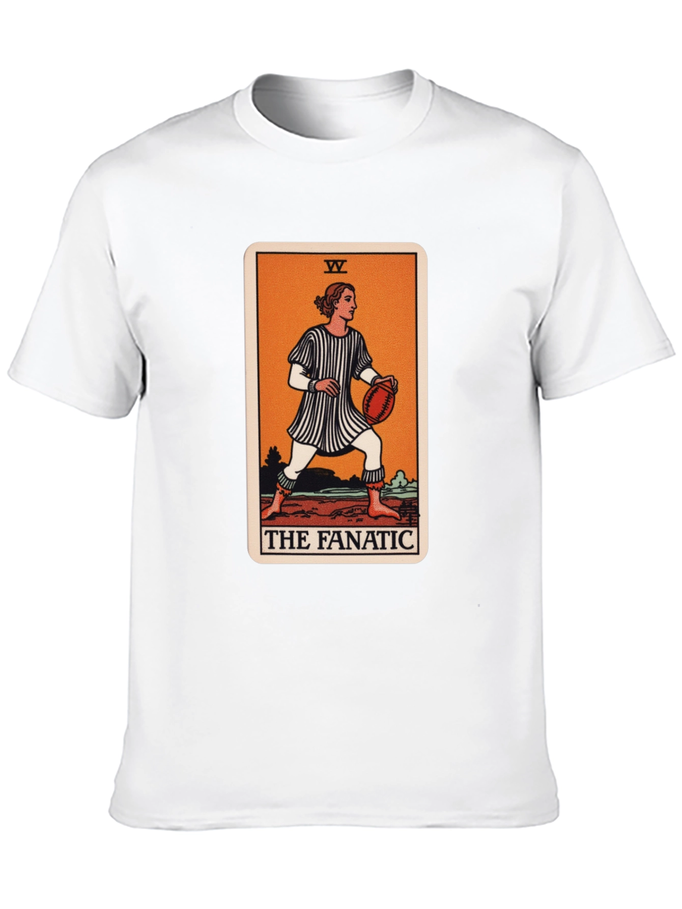 Black The Fanatic Tarot Card Graphic T-Shirt view 10