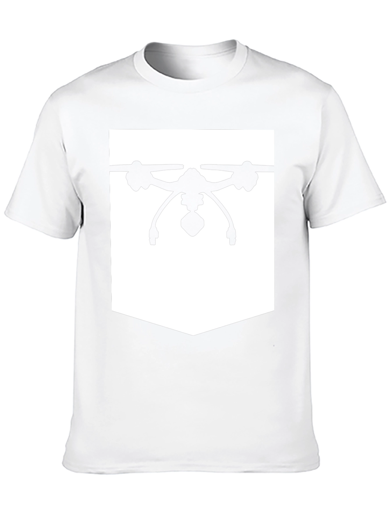 Black Drone Graphic Tee - Black Cotton Blend view 10