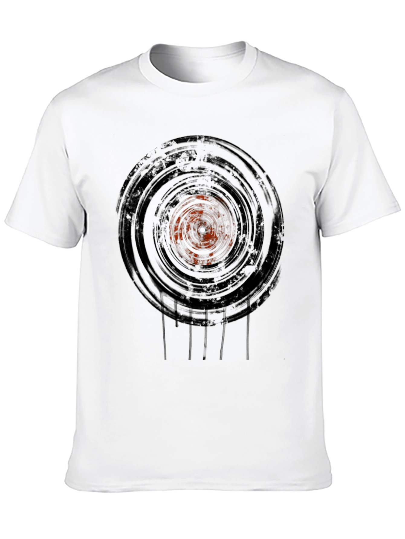 Black Vinyl Record Graphic Tee - Black view 10
