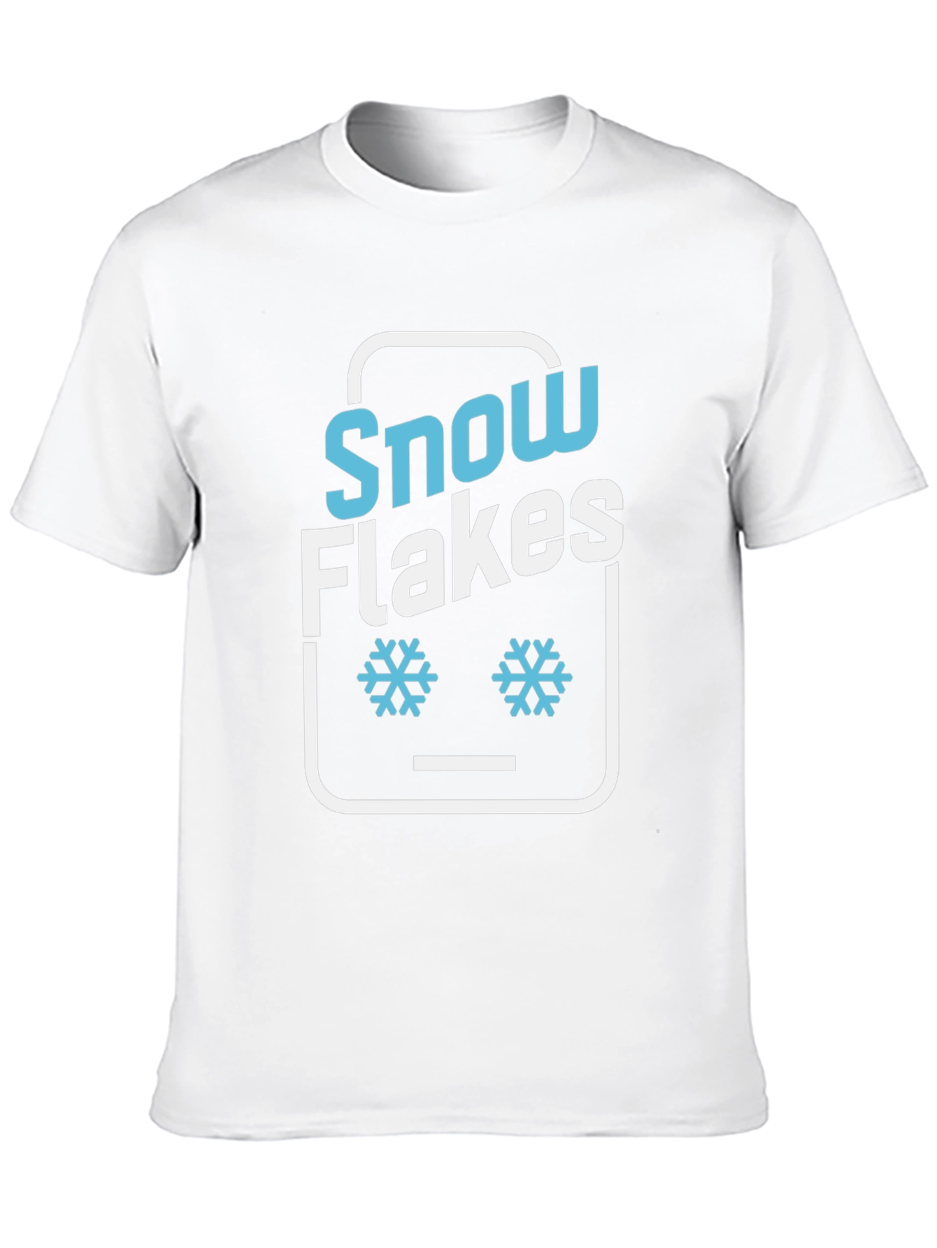 Black Snowflakes Graphic Tee - Fun Winter Design view 10