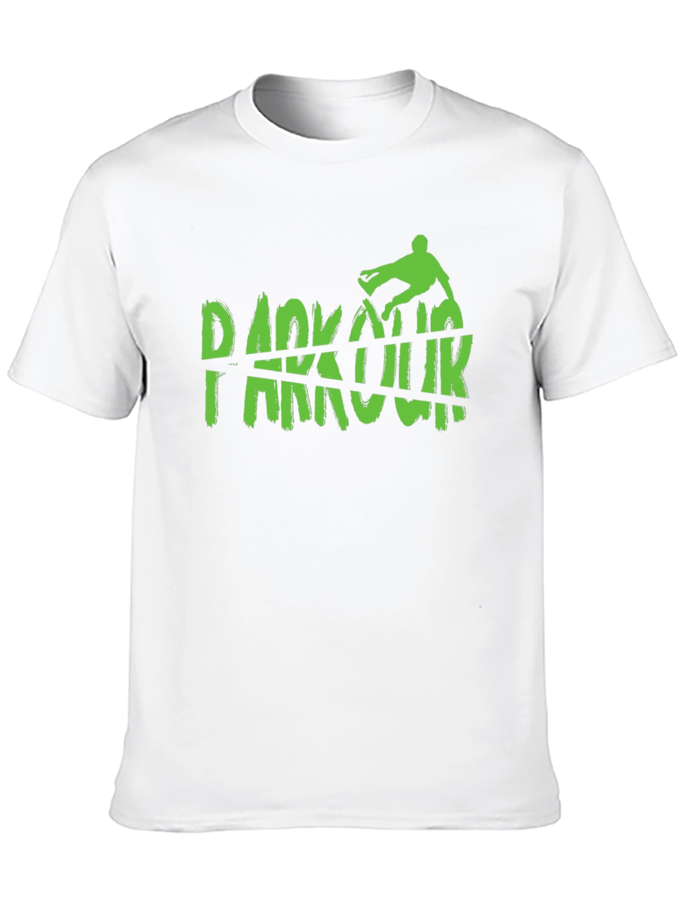 Black Parkour Graphic Black T-Shirt view 10