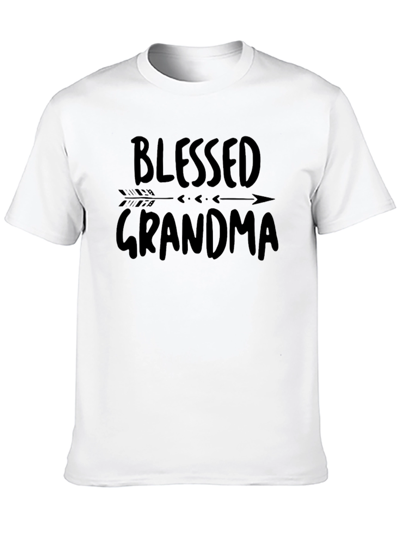 Black Blessed Grandma Black Graphic Tee view 10