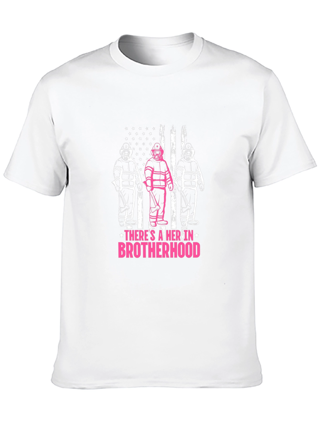 Black Brotherhood Firefighter Graphic Tee - Black view 10